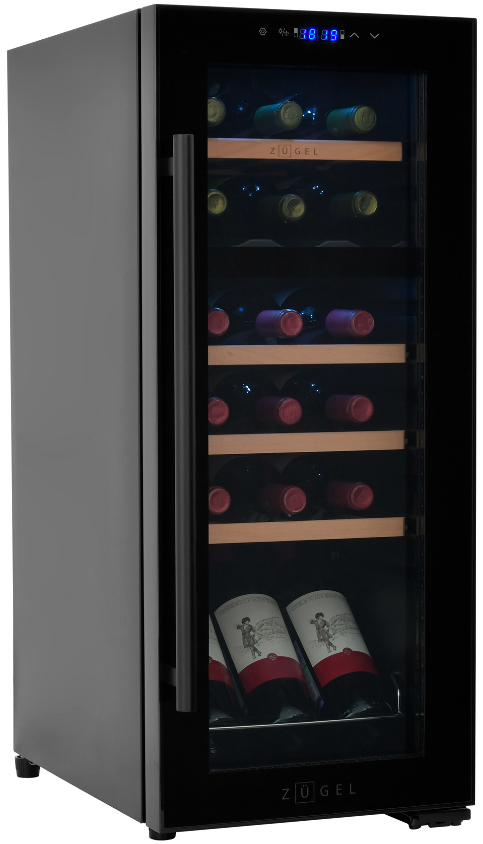 Изображение товара Винный шкаф Zugel ZCWF184DB черный