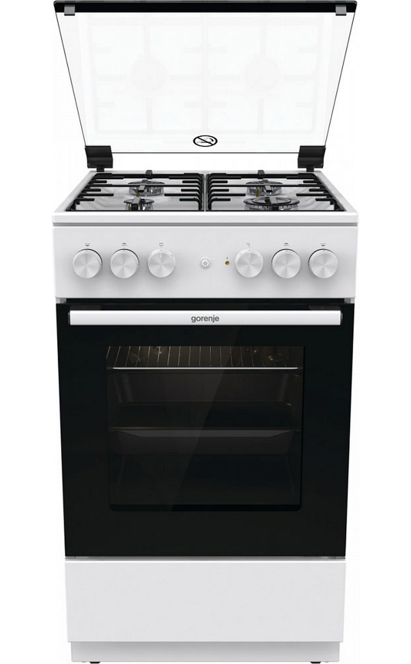 Изображение товара Плита Gorenje GK5A21WH белая комбинированная с электрическим духовым шкафом