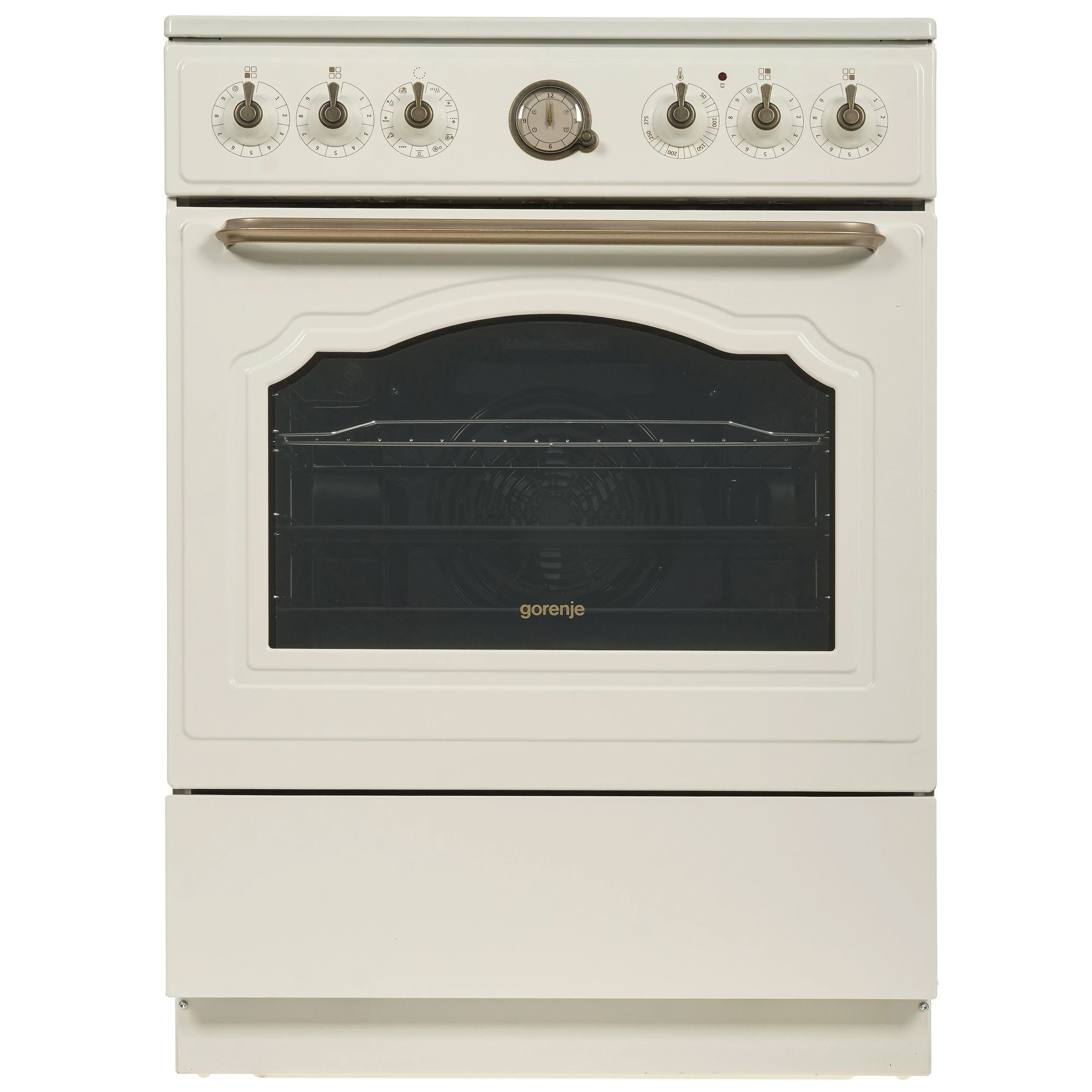 Изображение товара Электрическая плита с духовкой Gorenje GECS6B70CLI бежевого цвета