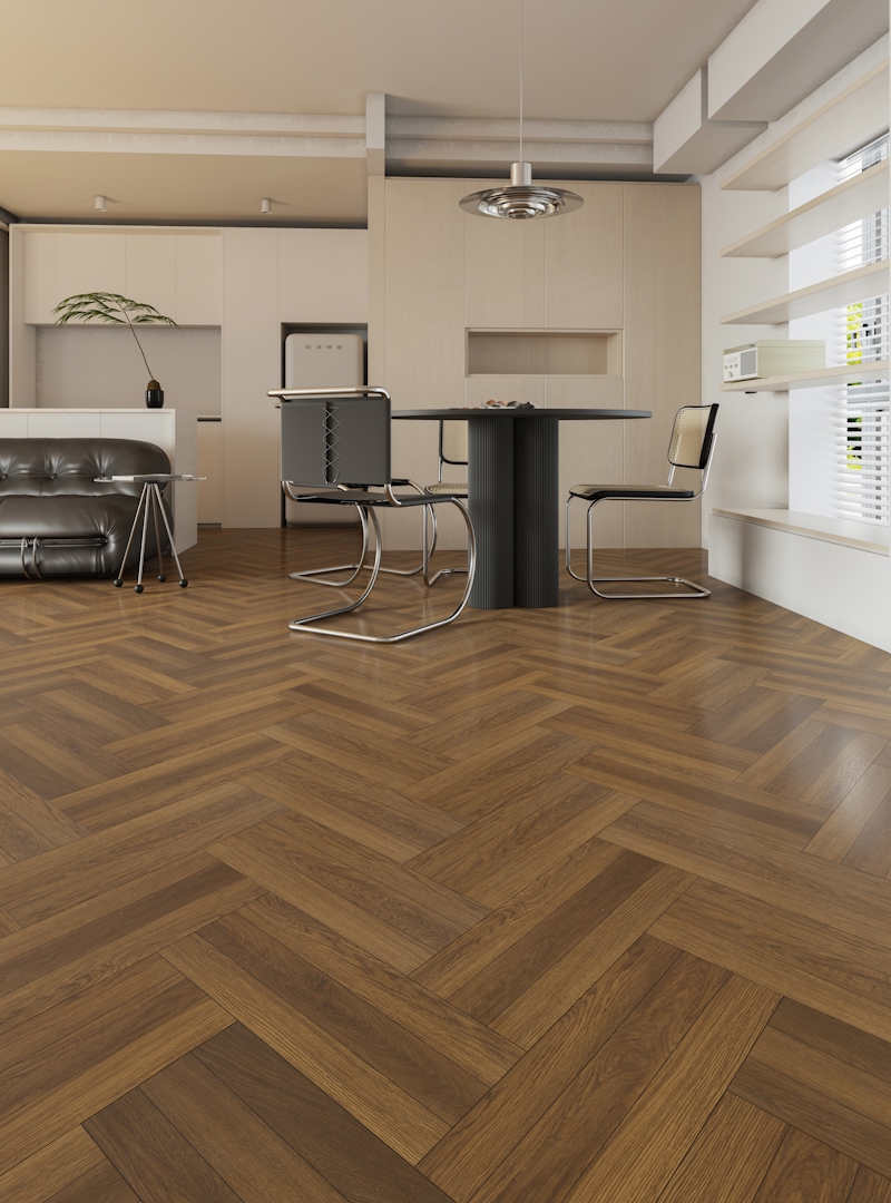 Изображение товара Ламинат A+floor Savil 34 класс 12 мм влагостойкий с фаской коричневый