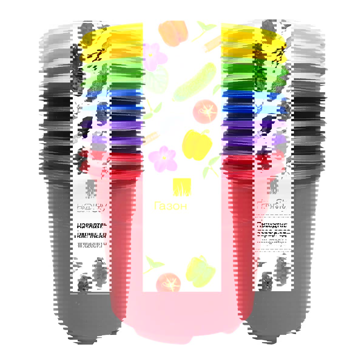 Изображение товара Набор для рассады ГазонCity Color пластик 1 ячейка
