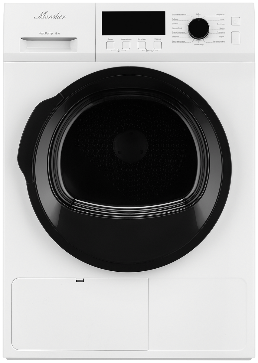 Изображение товара Сушильная машина Monsher MDM 631 Blanc 8 кг тепловой насос белая