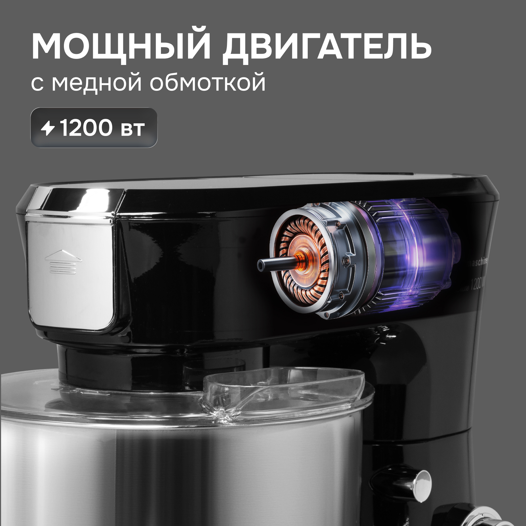 Планетарный миксер Zigmund & Shtain ZKM-998 ✳️ купить по цене 15