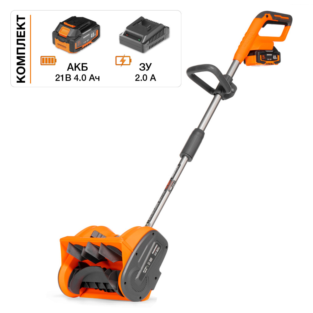 Изображение товара Снегоуборщик аккумуляторный DAEWOO DAST 3521Li SET 30 см 21 В
