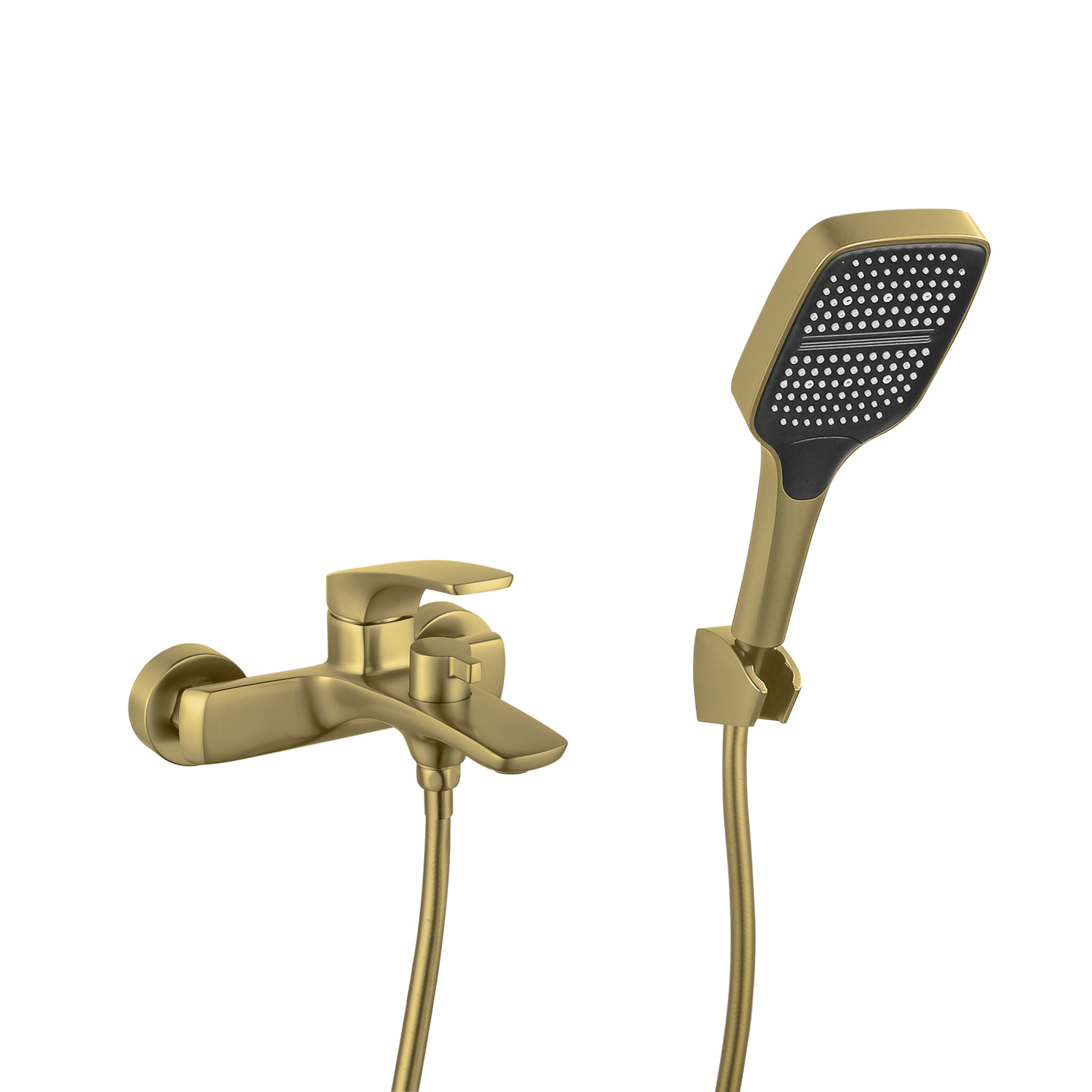 Изображение товара Смеситель для ванны Iddis LAHMG00i02 однорычажный с лейкой и шлангом цвет золото