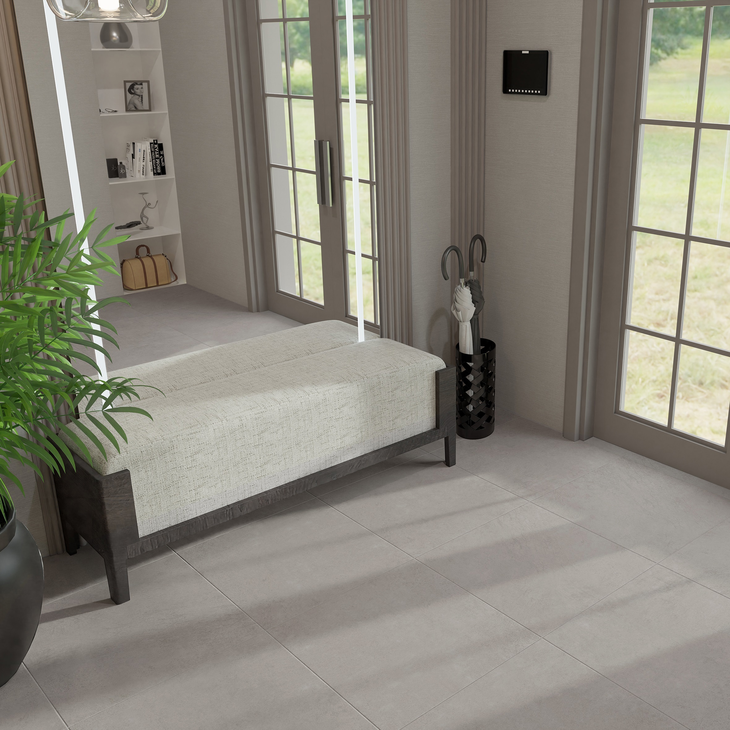 Изображение товара Глазурованный керамогранит Axima Fresno 60x60 см 1.44 м² матовый цвет серый