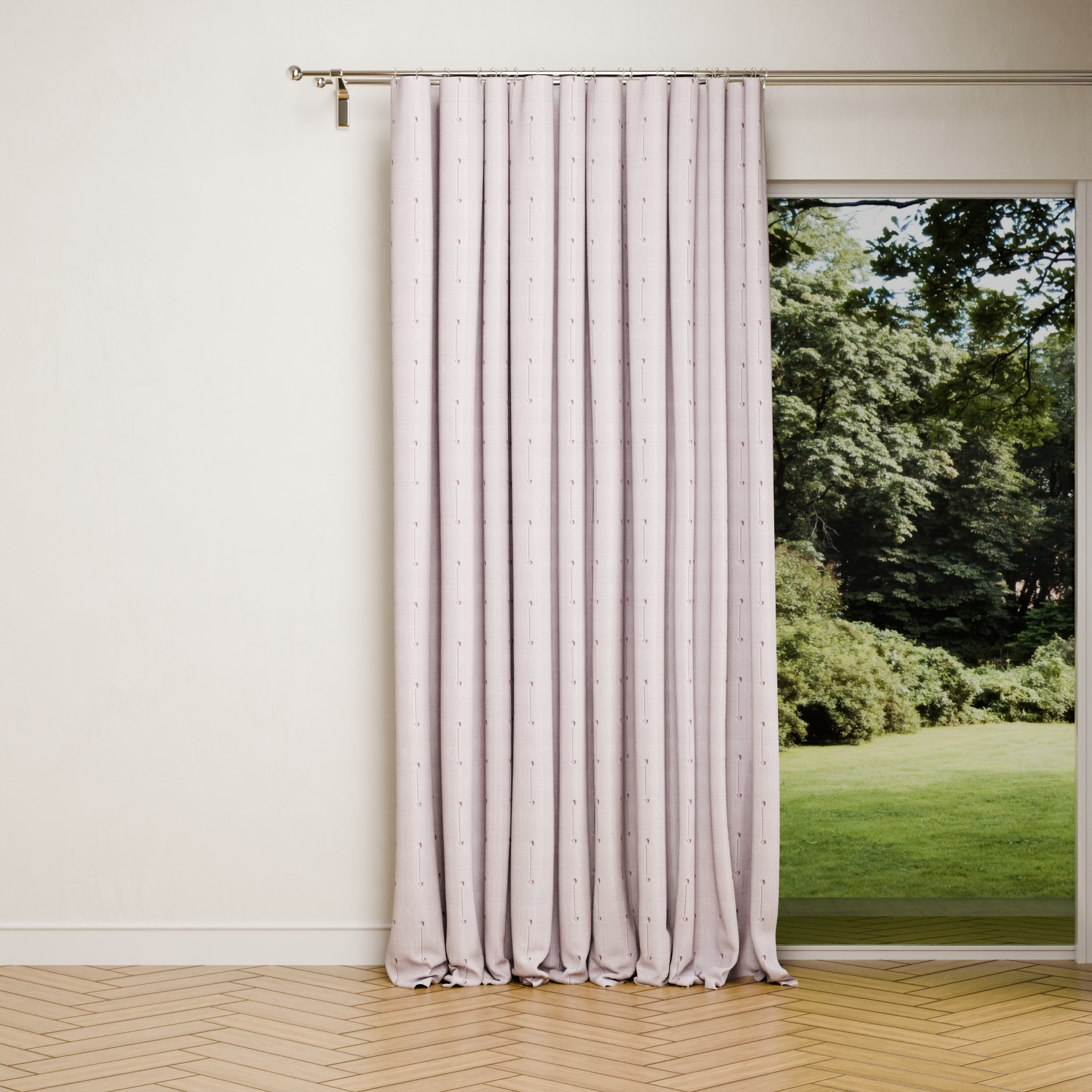 Изображение товара Штора на ленте Даниэла 200x280 см розовая для гостиной и спальни Изображение товара Штора на ленте Даниэла 200x280 см розовая для гостиной и спальни