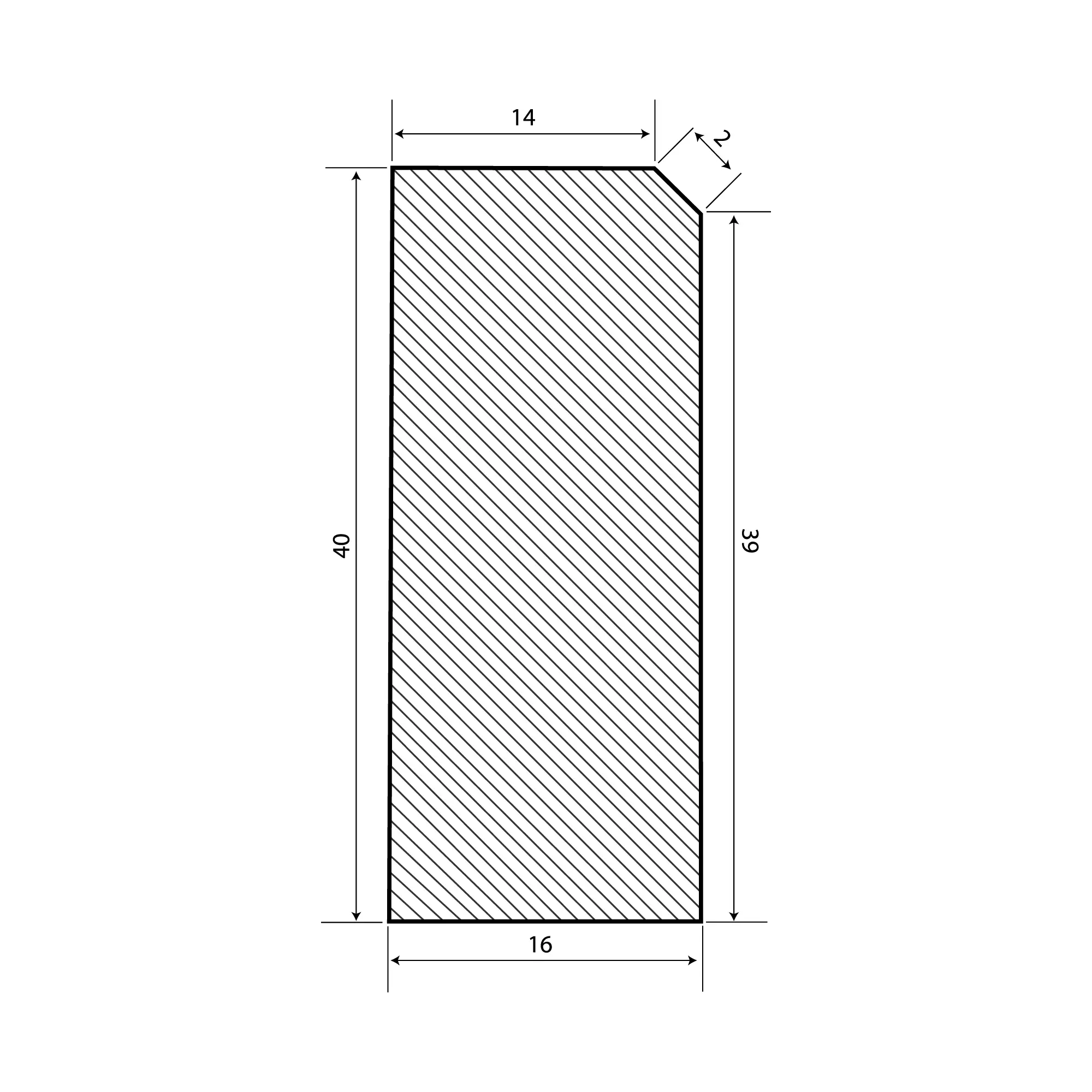 Комплект плинтусов Вулкано 120x4 см 1 шт 80x4 см 2 шт HPL-пластик цвет коричневый - 2