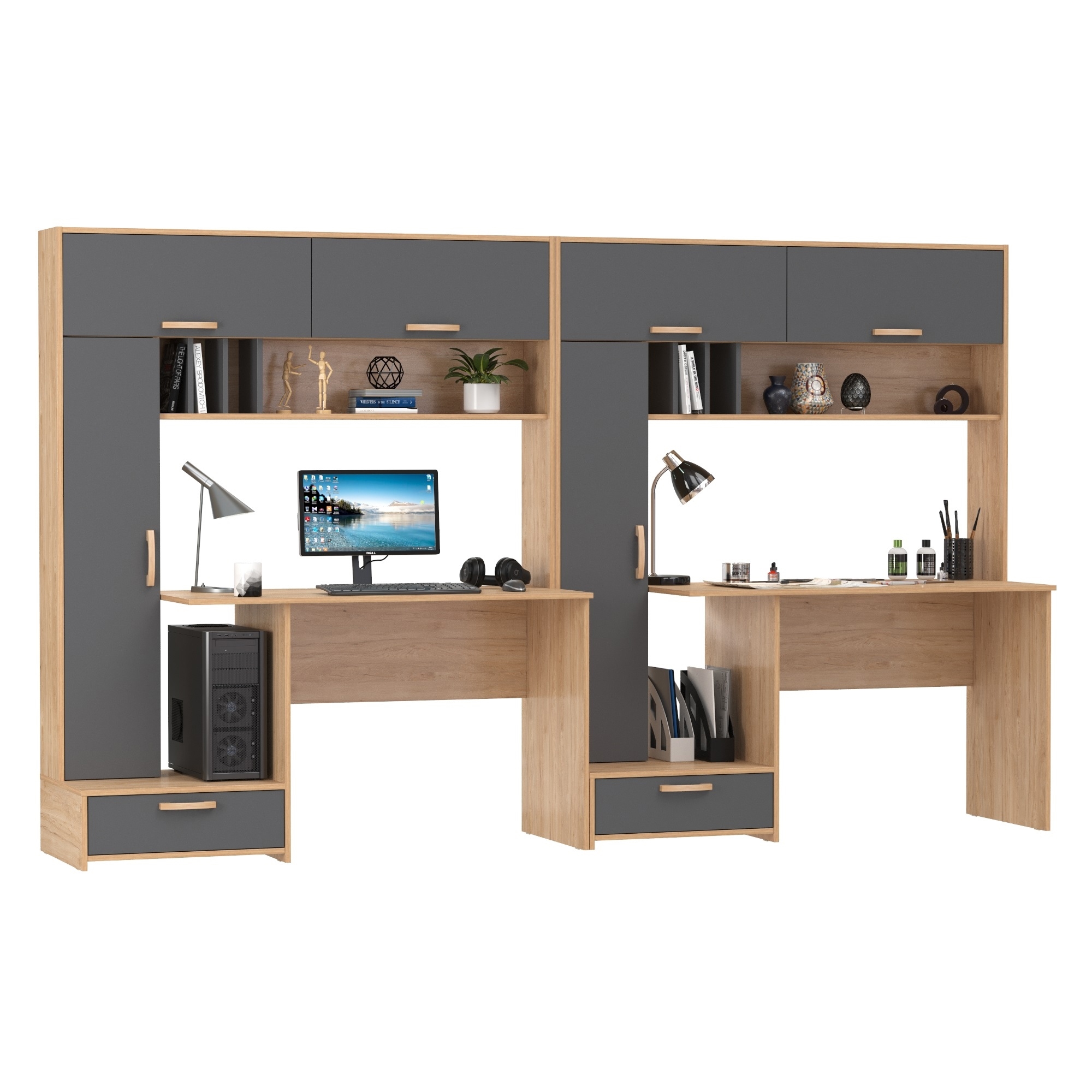 Изображение товара Стол письменный Mobi Лайт 300x180 см с надстройкой