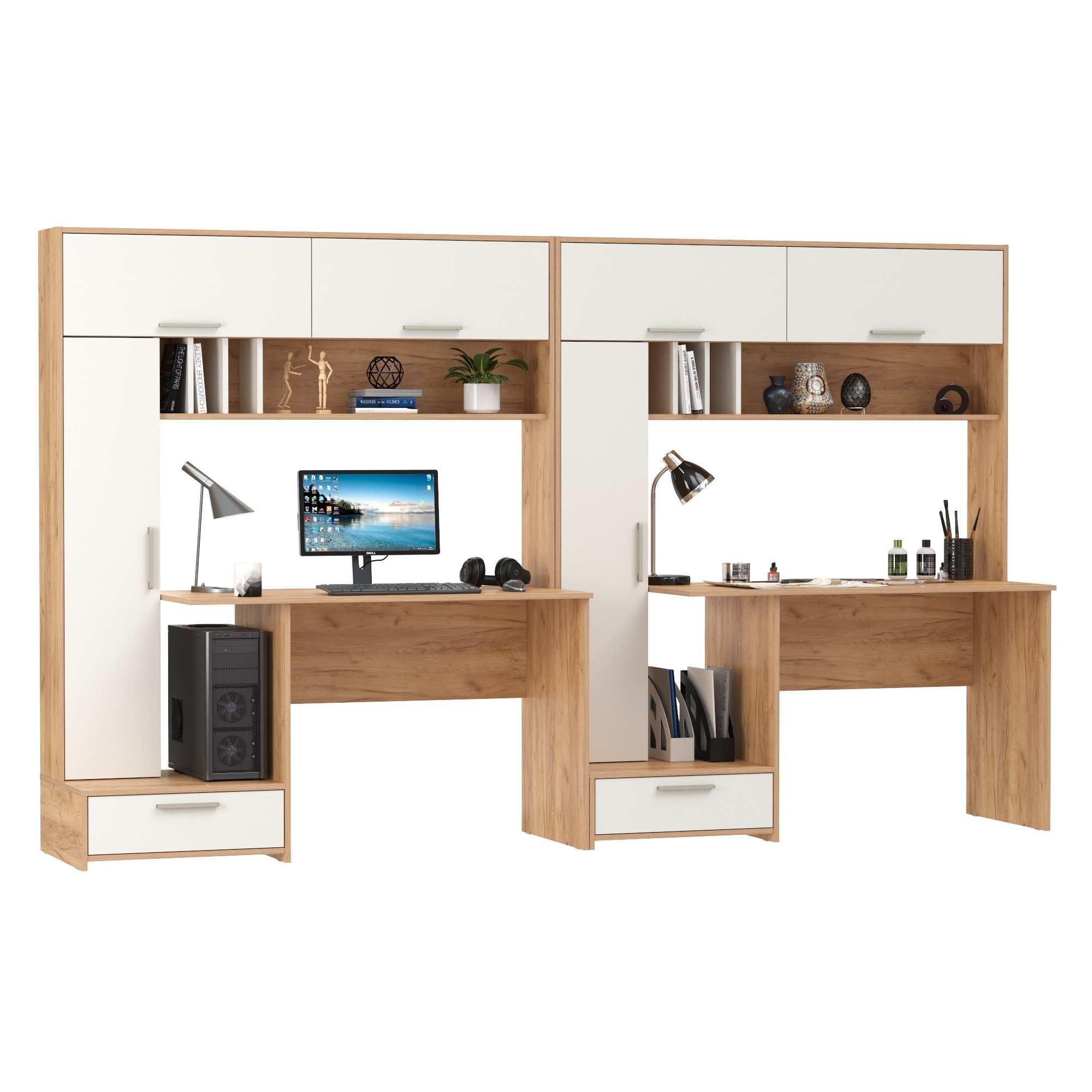 Изображение товара Стол компьютерный для двоих Mobi Лайт 300x180 см ЛДСП