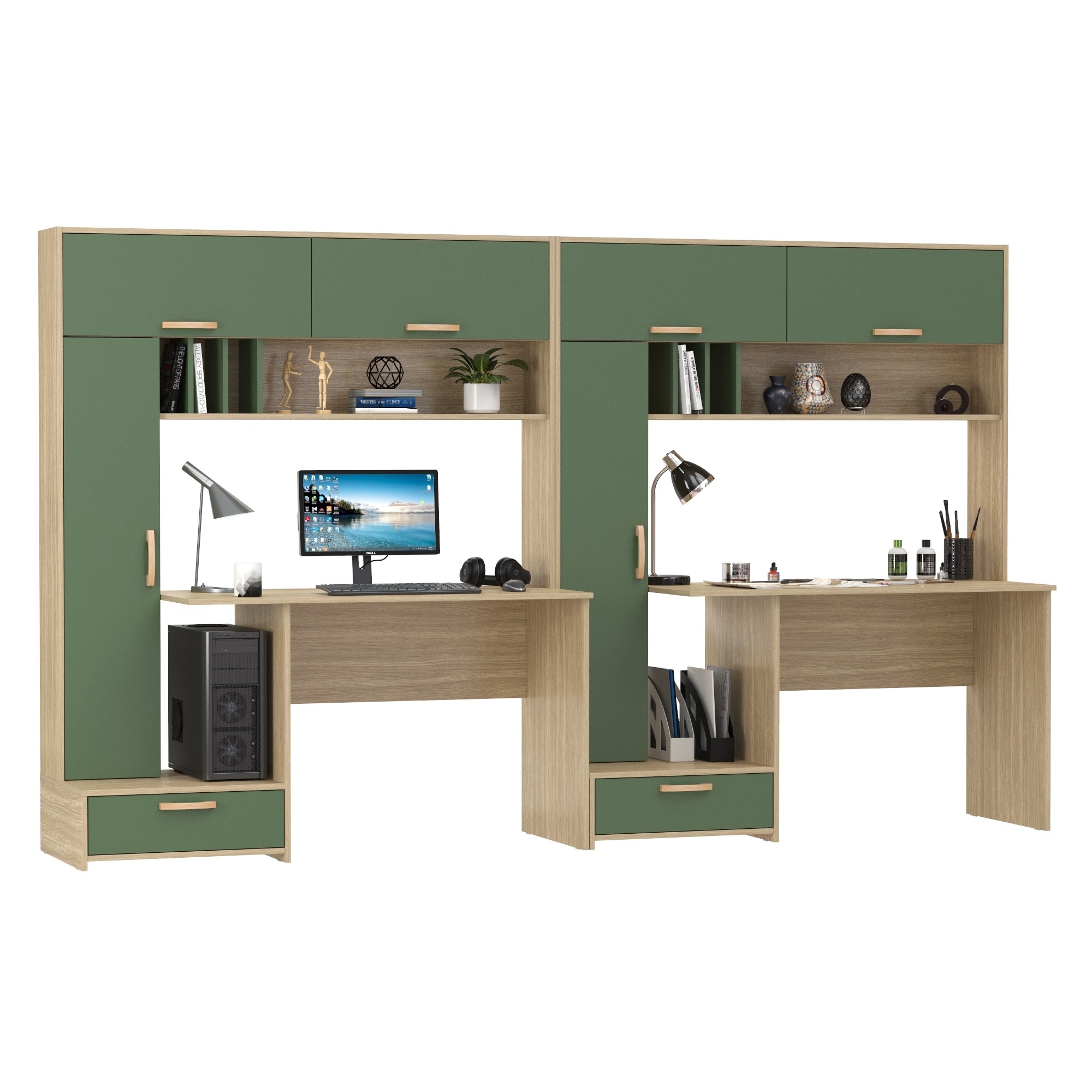 Изображение товара Компьютерные столы Mobi Лайт 300x180x57 см комплект 2 шт для дома и офиса