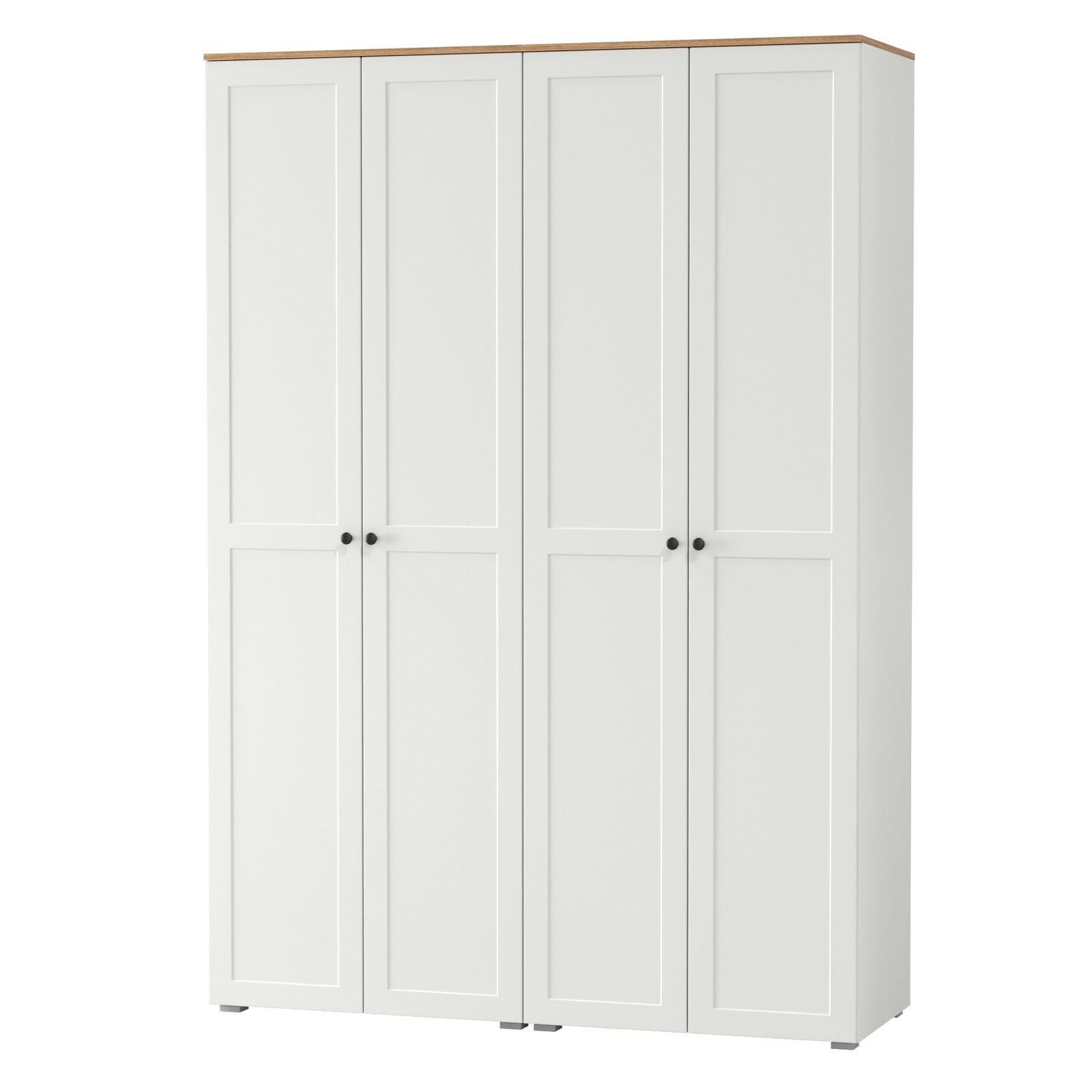 Изображение товара Шкаф распашной Mobi Остин 4 дверцы белый с дубом крафт 160x230 см