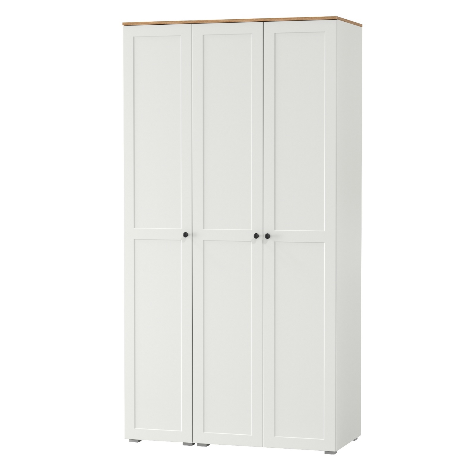 Изображение товара Шкаф распашной MOBI Остин 3 двери комод для прихожей белый стильный современный дизайн