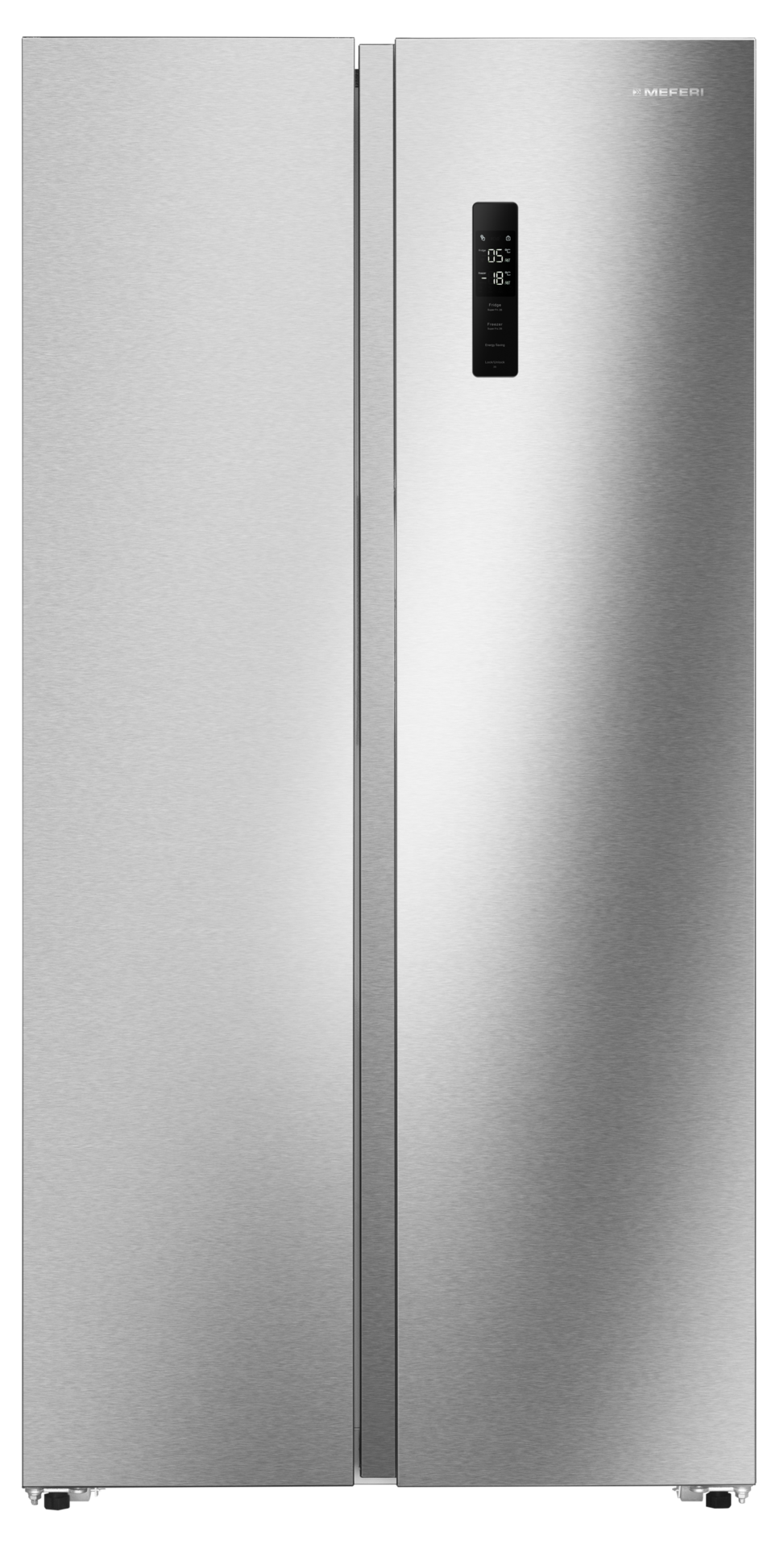 Изображение товара Холодильник Meferi MFR91IX TOTAL NO FROST SIDE BY SIDE COMFORT 91x184.5 см цвет нержавеющая сталь