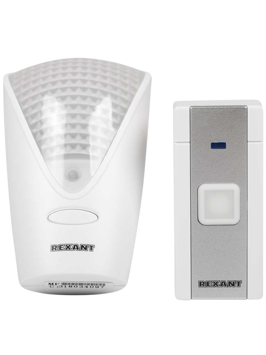 Изображение товара Дверной звонок беспроводной Rexant 73-0070 1 мелодии цвет белый