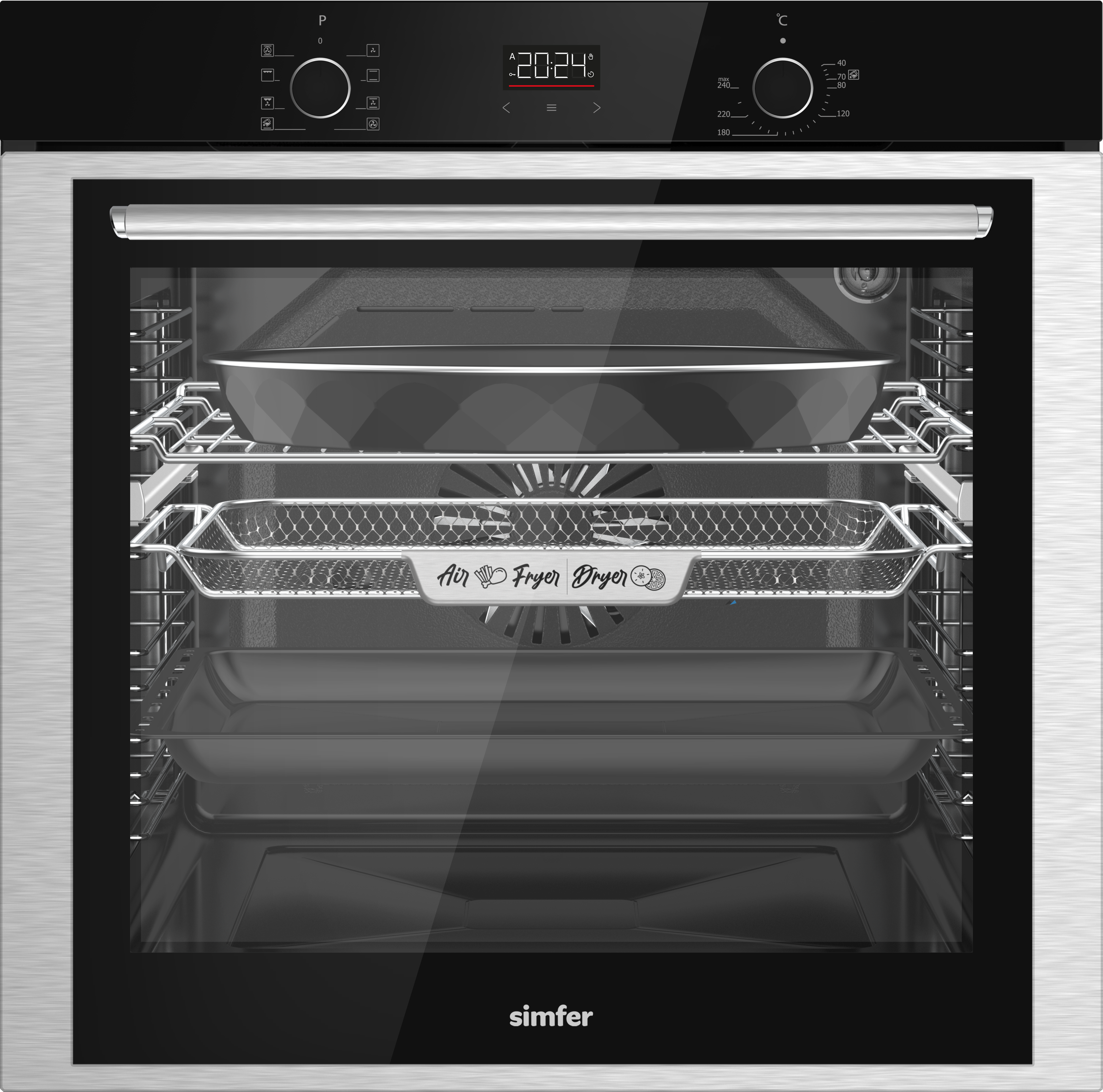 Изображение товара Духовой шкаф Simfer B6ES68325 электрический встраиваемый черный 80 л