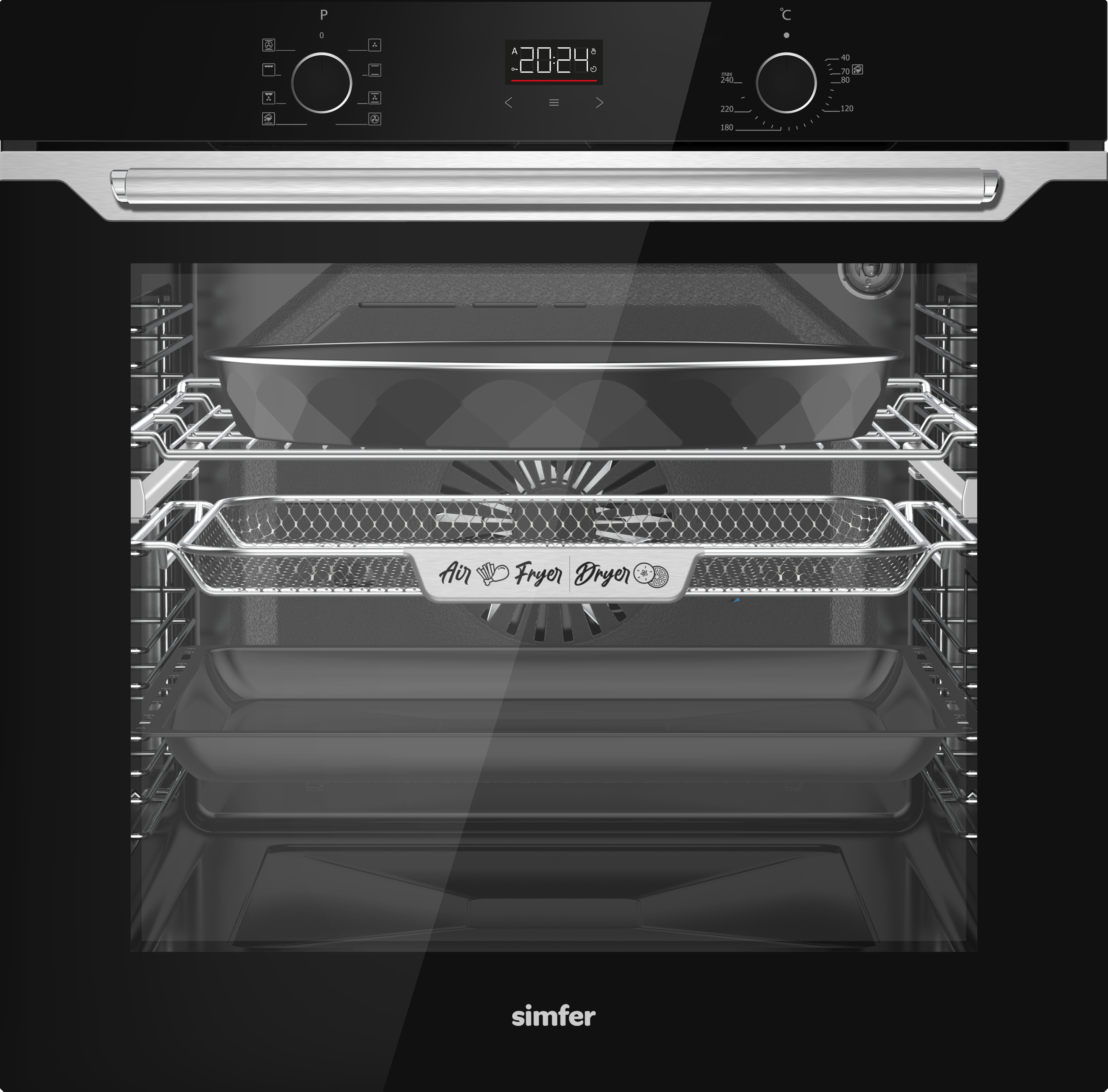 Изображение товара Духовой шкаф Simfer B6ES68025 59.5х59.5х56.5 см цвет черный