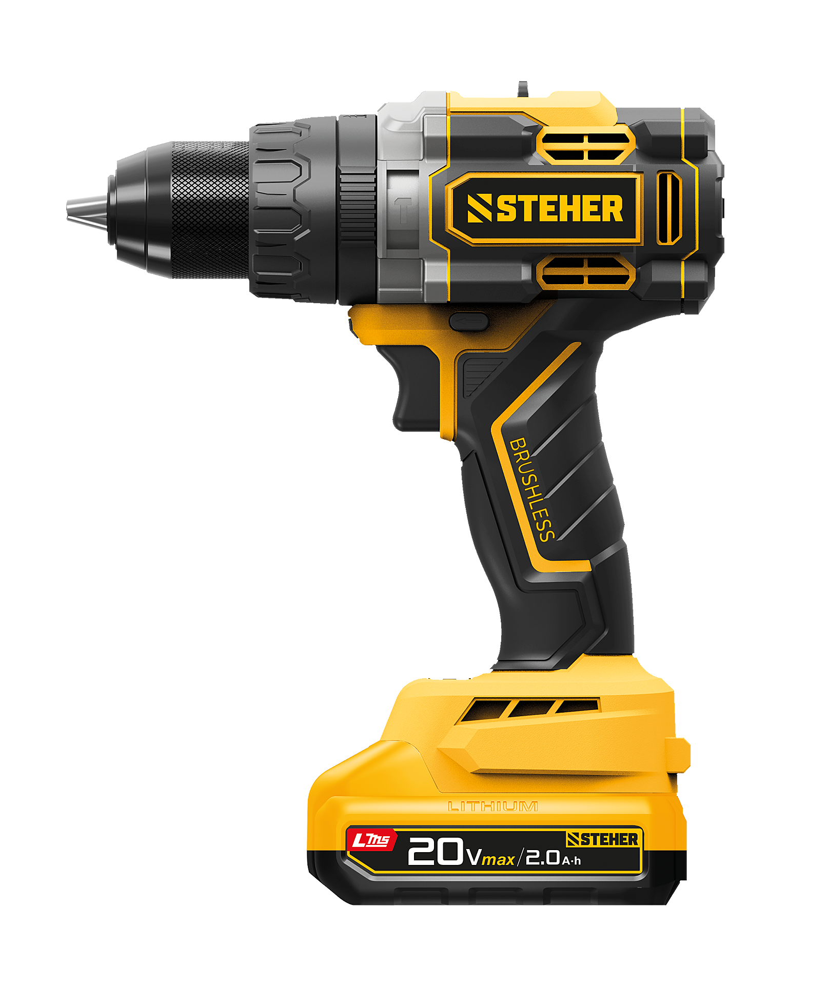 Изображение товара Дрель-шуруповерт аккумуляторная Steher CBS-165-21 20 В