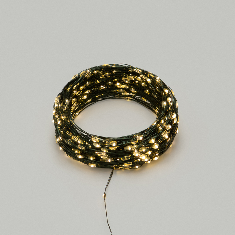 Изображение товара Электрогирлянда комнатная Neon-Night Роса 50 м 500 ламп теплый белый свет 8 режимов работы