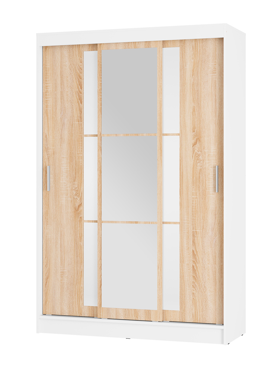 Изображение товара Шкаф-купе Денвер 131x200x50 см Белый ЛДСП Современный дизайн