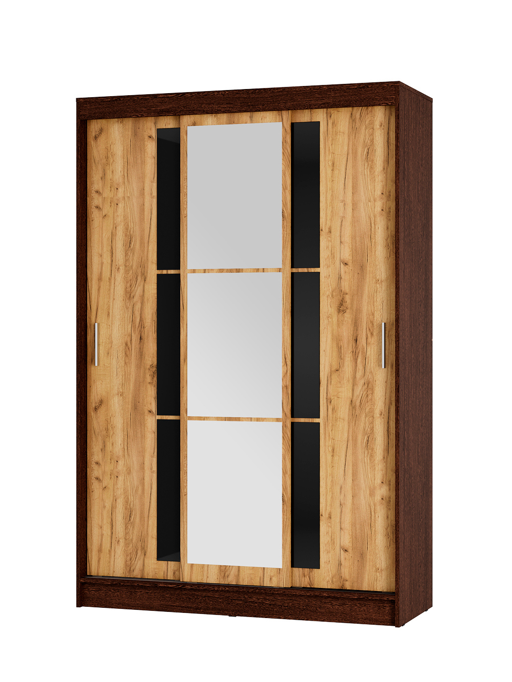 Изображение товара Шкаф-купе Bts 200x131x50 см 4 полки ЛДСП цвет венге