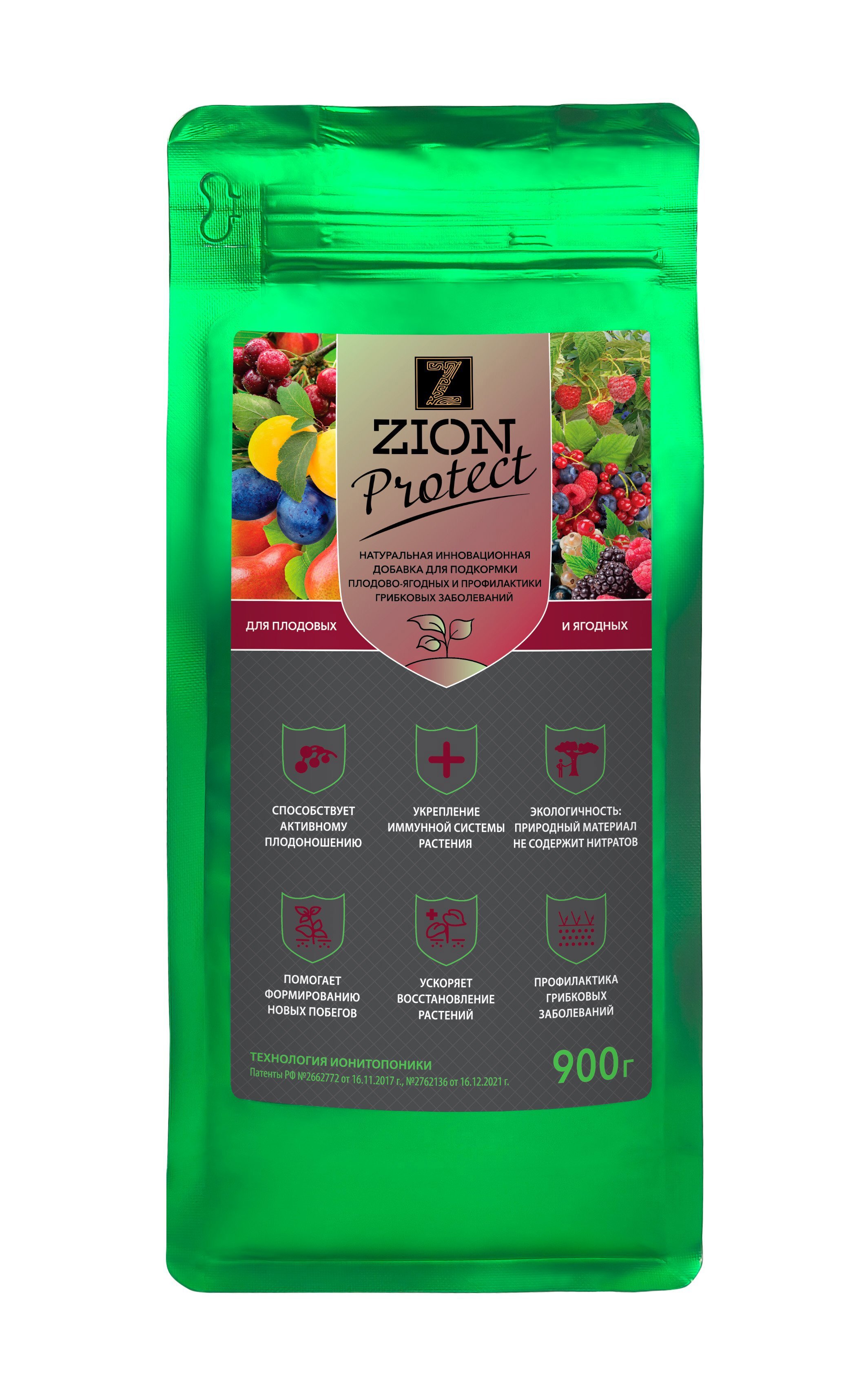 Изображение товара Удобрение Zion Protect для плодовых растений 0. 9 кг - комплексное органическое питание