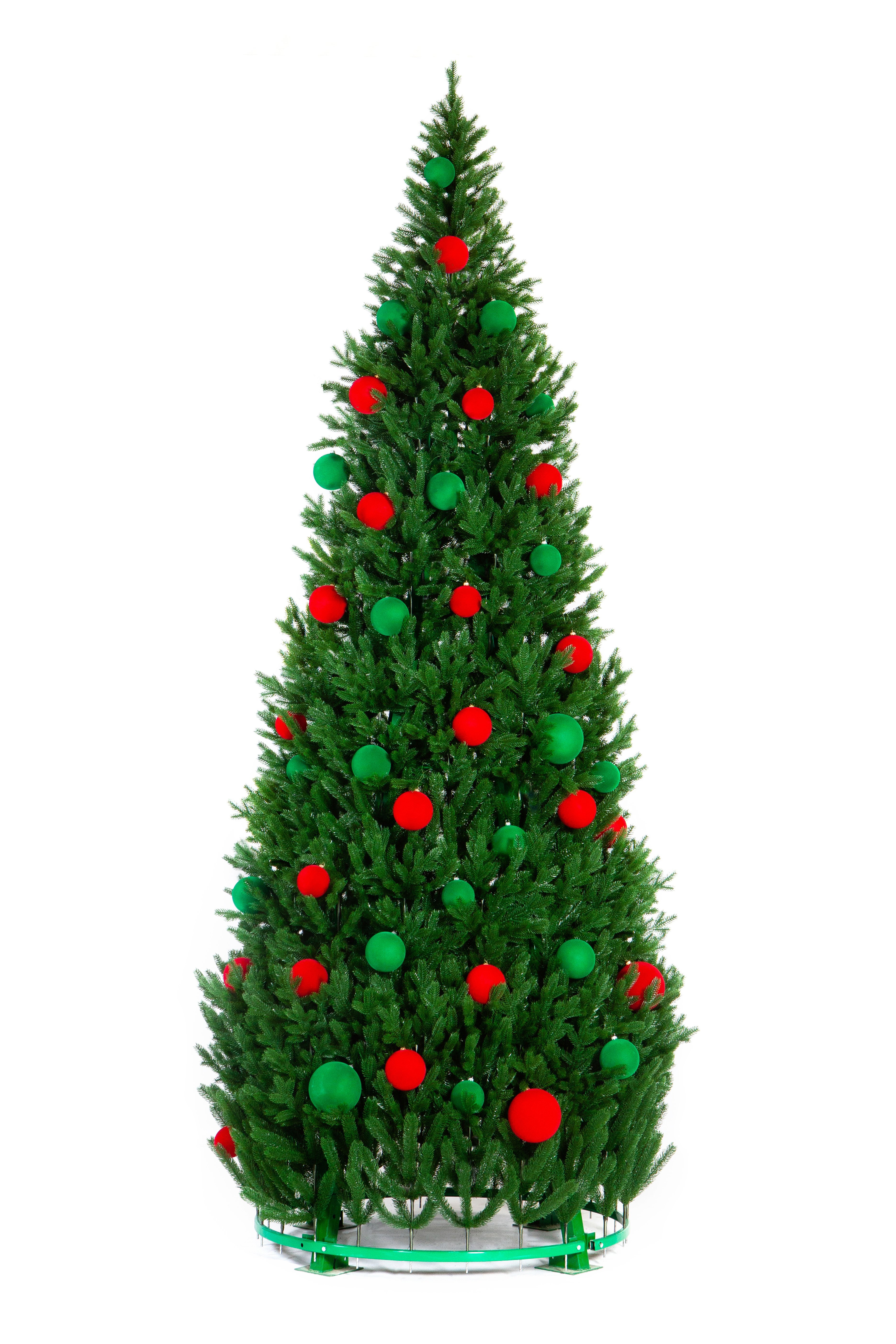 Изображение товара Ель новогодняя искусственная Crystal trees Северное сияние каркасная цвет зеленый 450 см