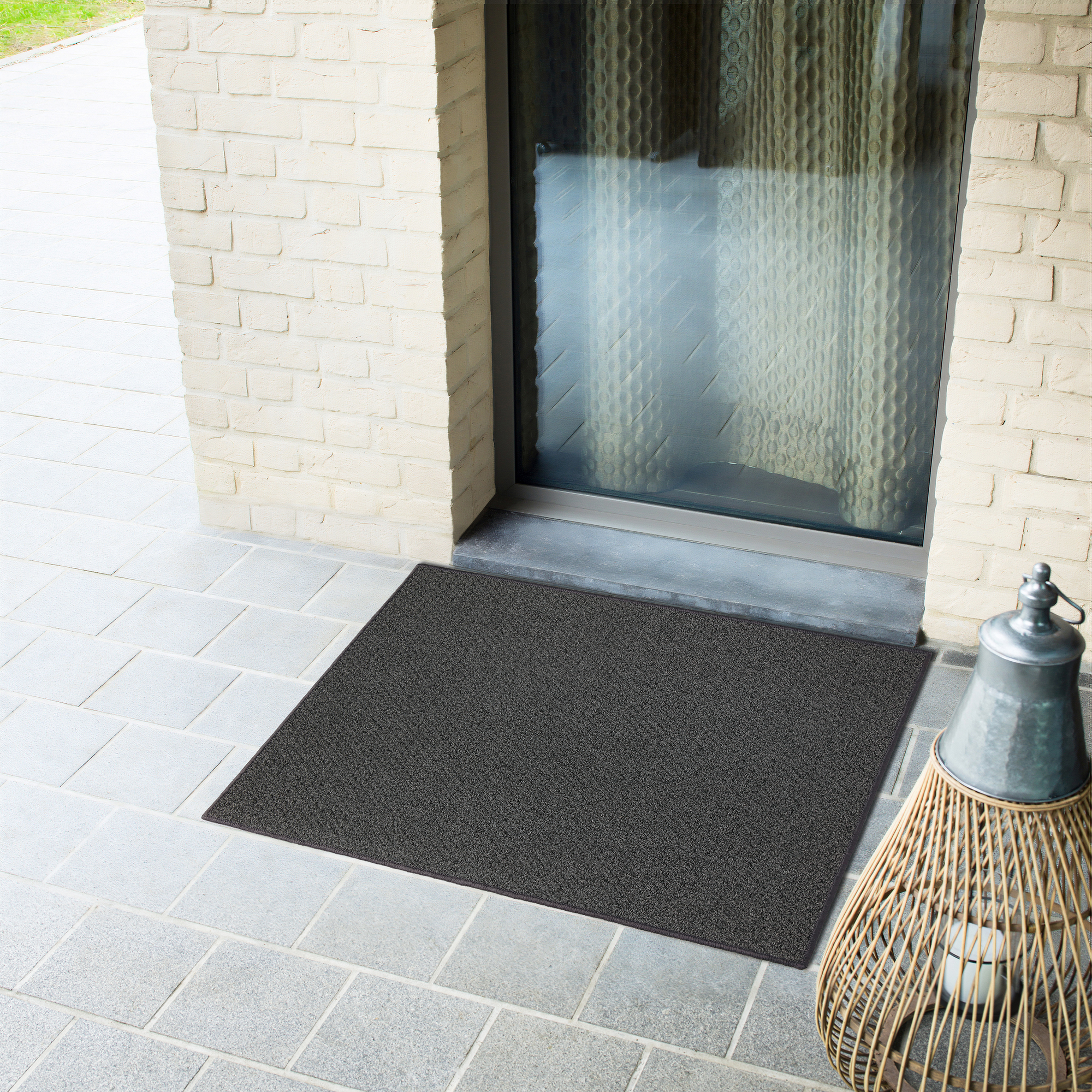 Изображение товара Коврик грязезащитный KREAFORTA Pelerin 60x90 см серый противоскользящий из полипропилена