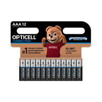Изображение товара Батарейка алкалиновая Opticell Turbo Max LR03 AAA 12 шт.