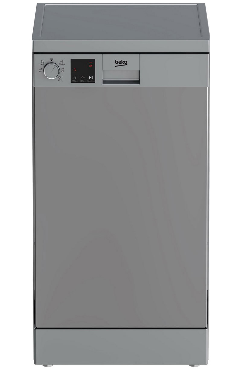 Изображение товара Отдельностоящая посудомоечная машина Beko DVS050R02S 44.8 см 5 программ цвет серебристый