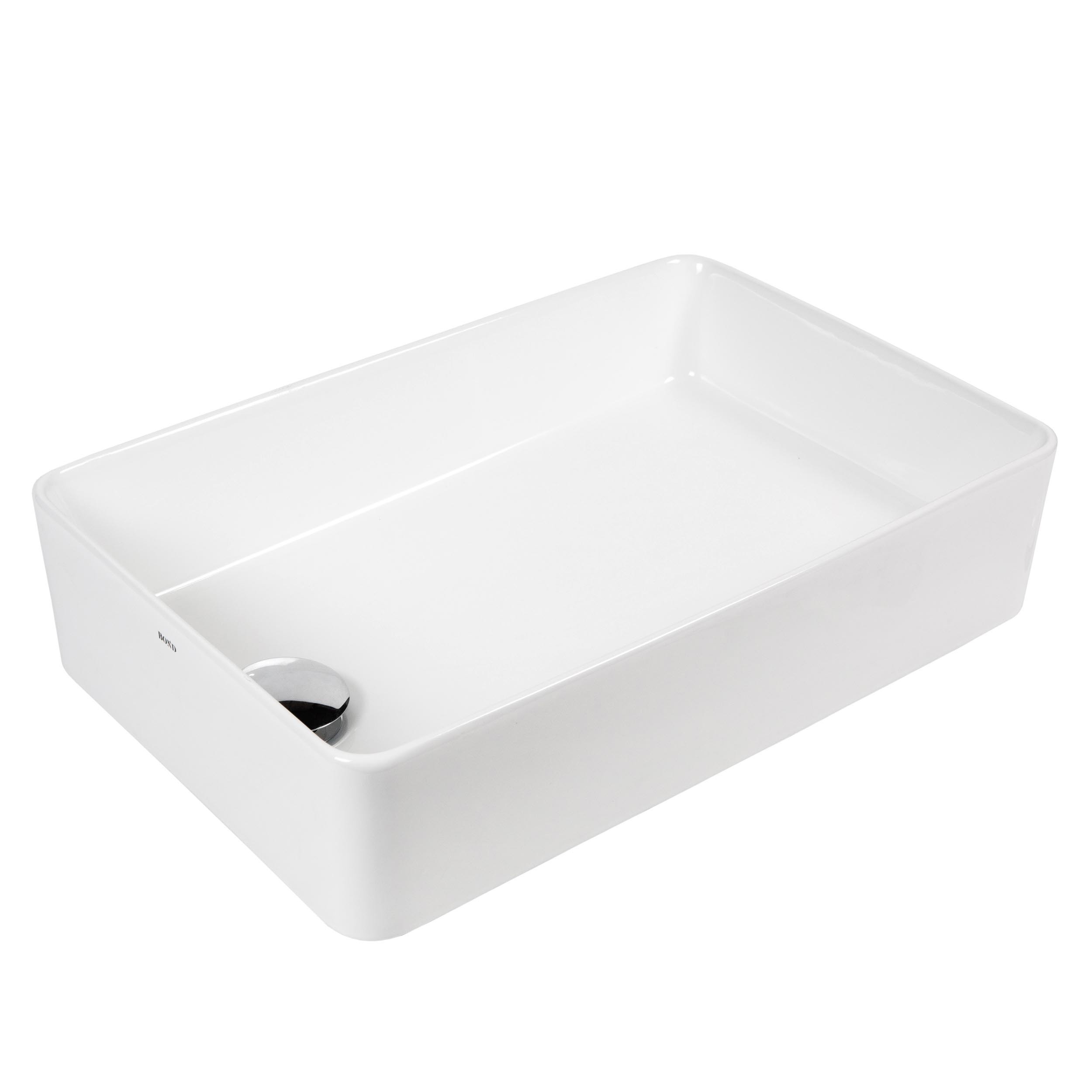 Изображение товара Накладная раковина для ванной BOND SLM67500 51.5 см белый глянец