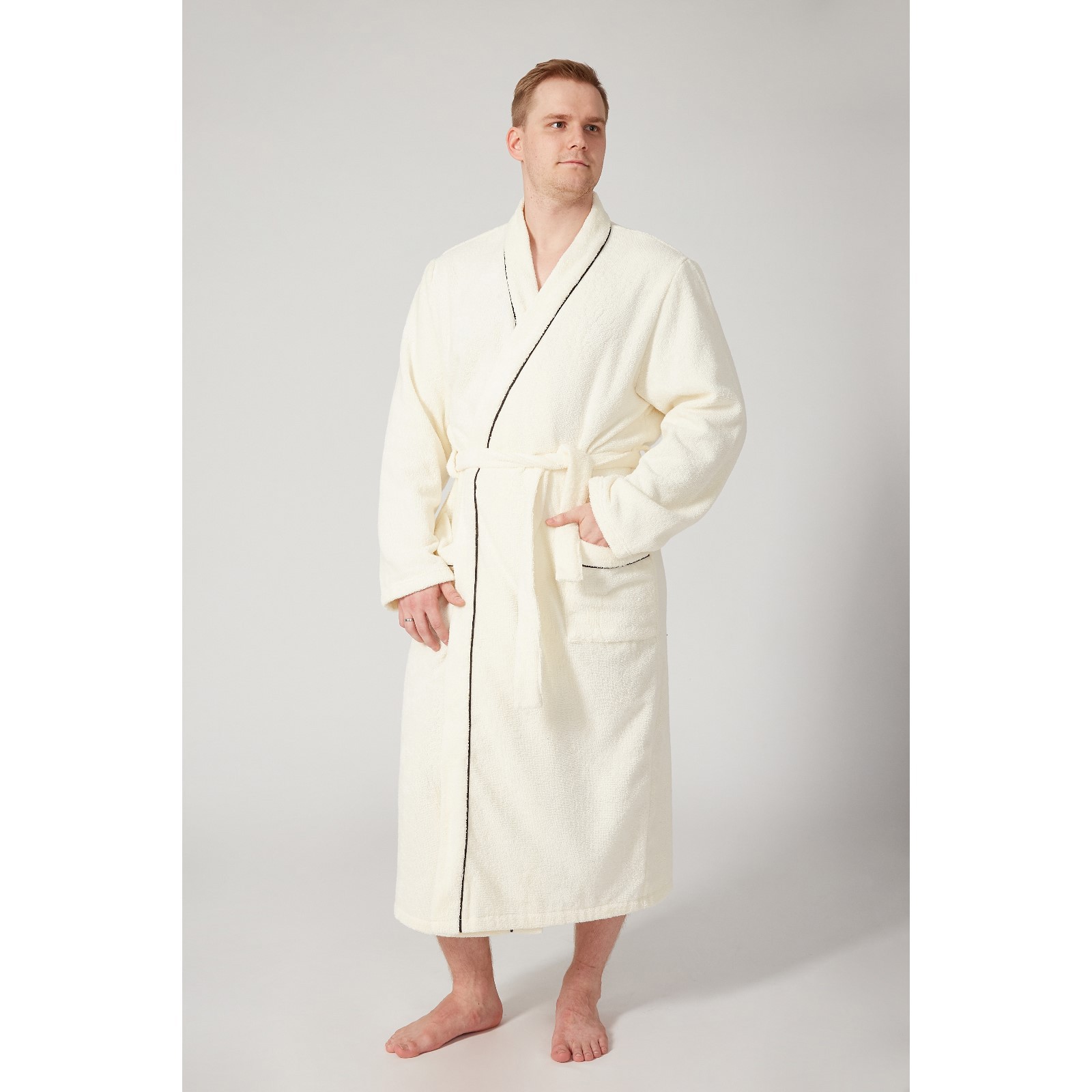 Изображение товара Халат Этель 4572364 размер 56 бежевый