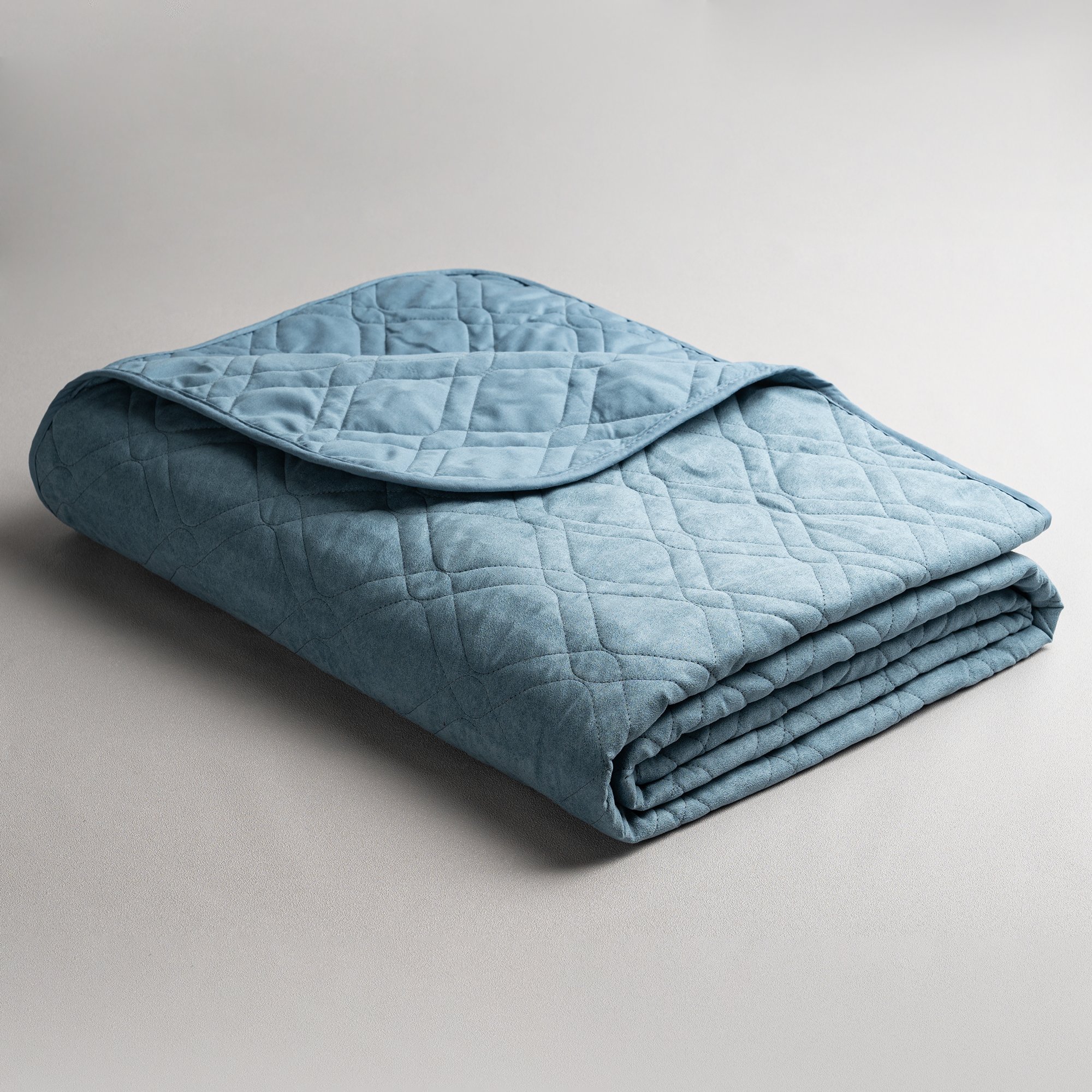 Покрывало Бельвита 220x240 см замша цвет серебристый