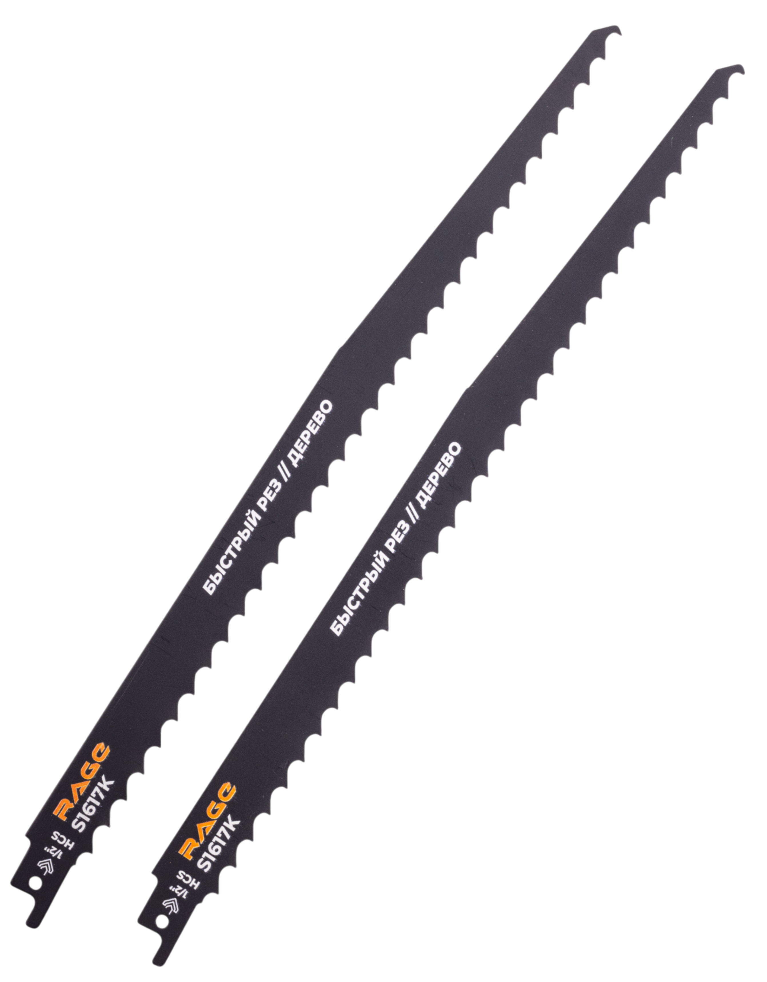 Изображение товара Полотно для сабельной пилы по дереву Rage S1617K 300 мм 2 шт.