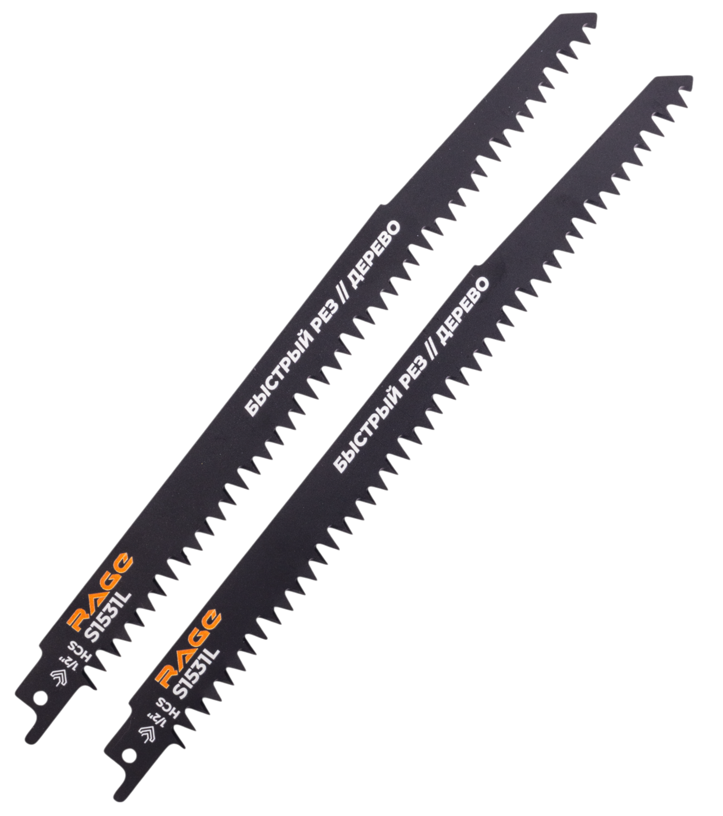 Изображение товара Полотно для сабельной пилы по дереву Rage S1531L 240 мм 2 шт.