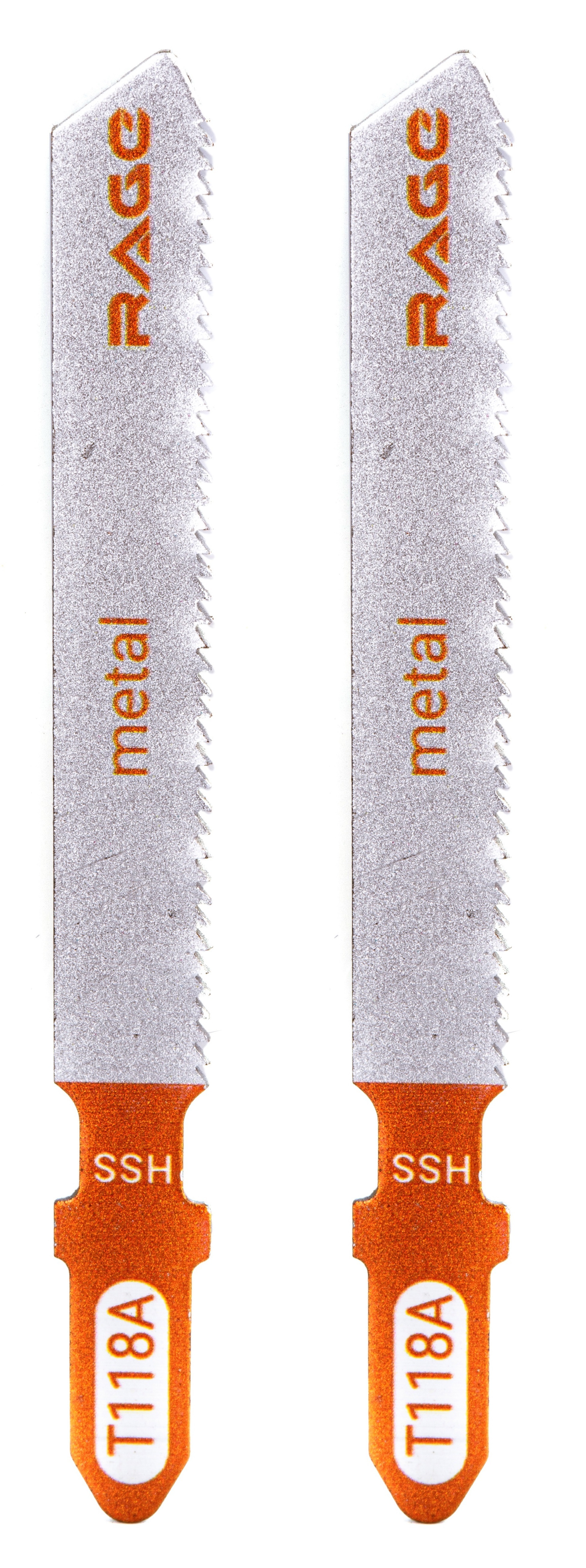 Изображение товара Пилка для электролобзика Rage T118A 2 шт. чистый рез из биметалла для точных работ