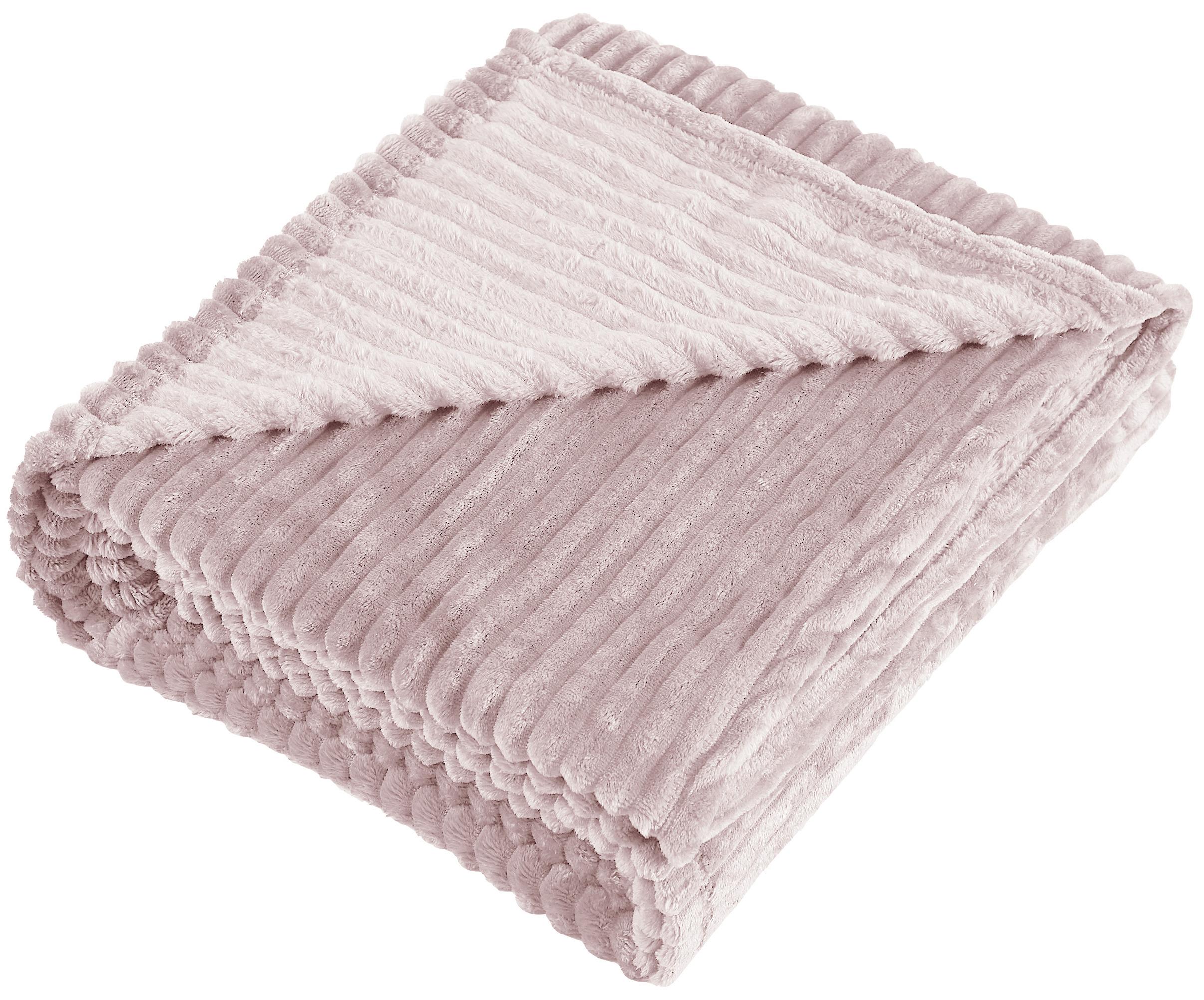 Изображение товара Плед Line 150x200 см велсофт цвет розовый Bohemia 6