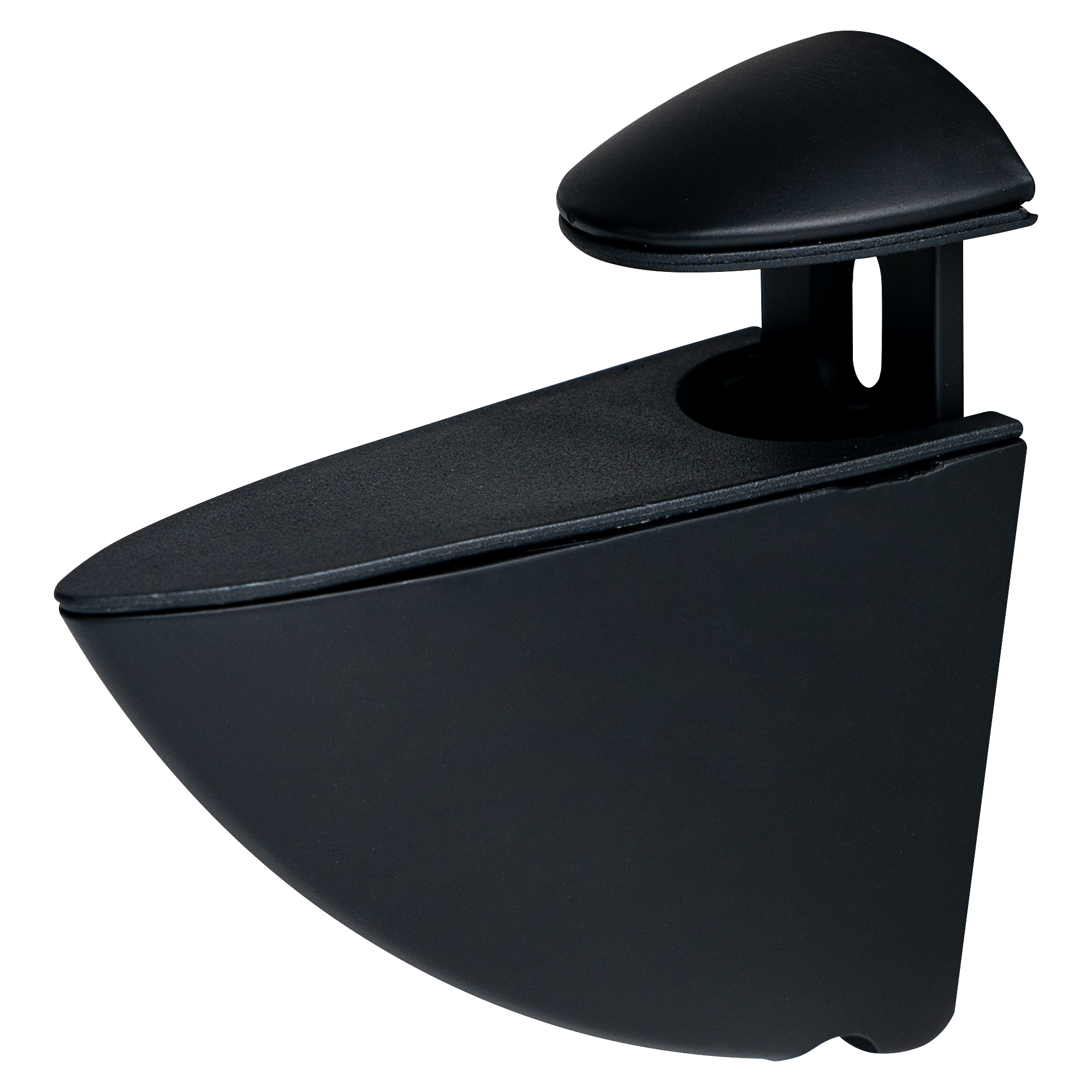 Полкодержатель Пеликан 70x27x60 мм ЦАМ цвет черный