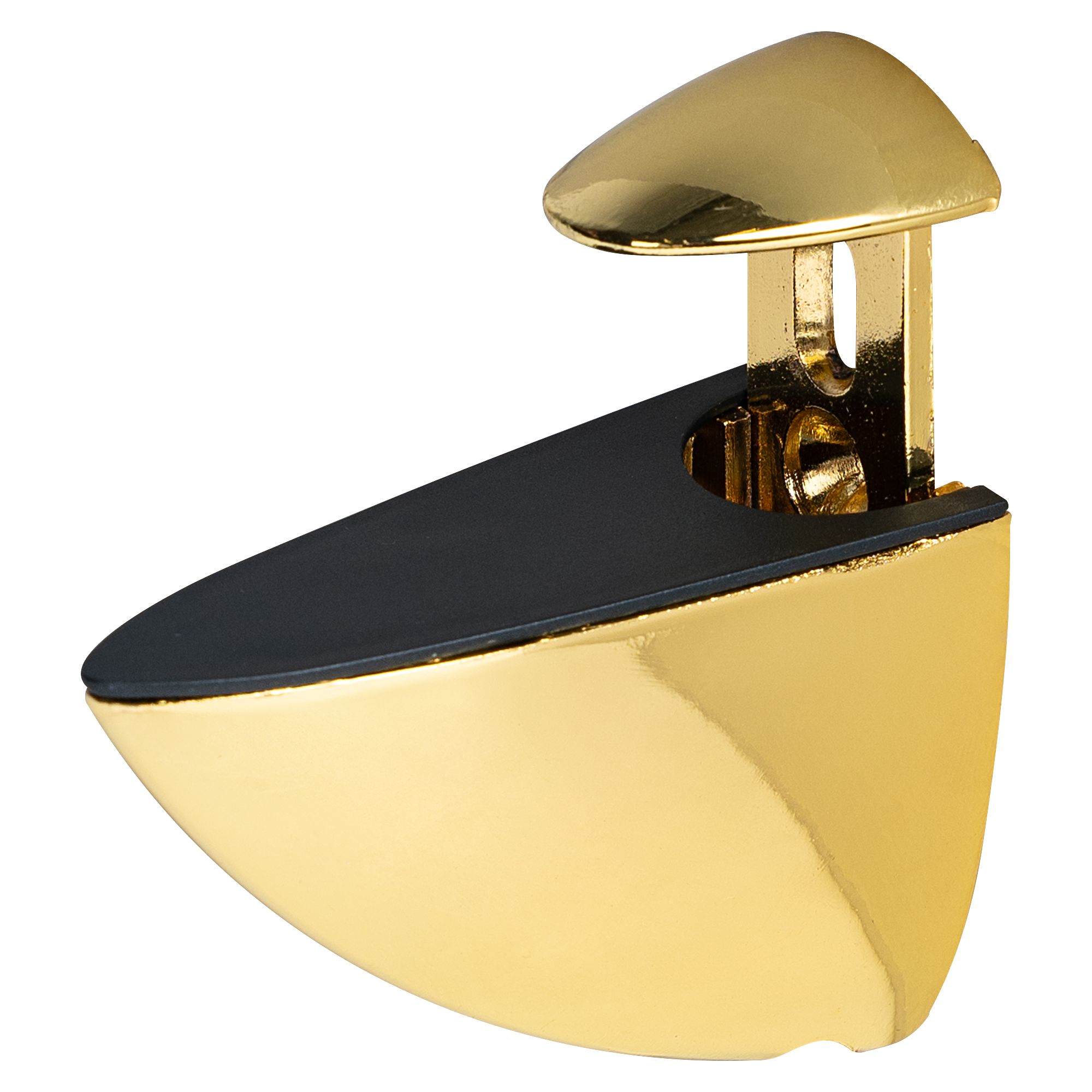 Полкодержатель Пеликан 70x27x60 мм ЦАМ цвет золото