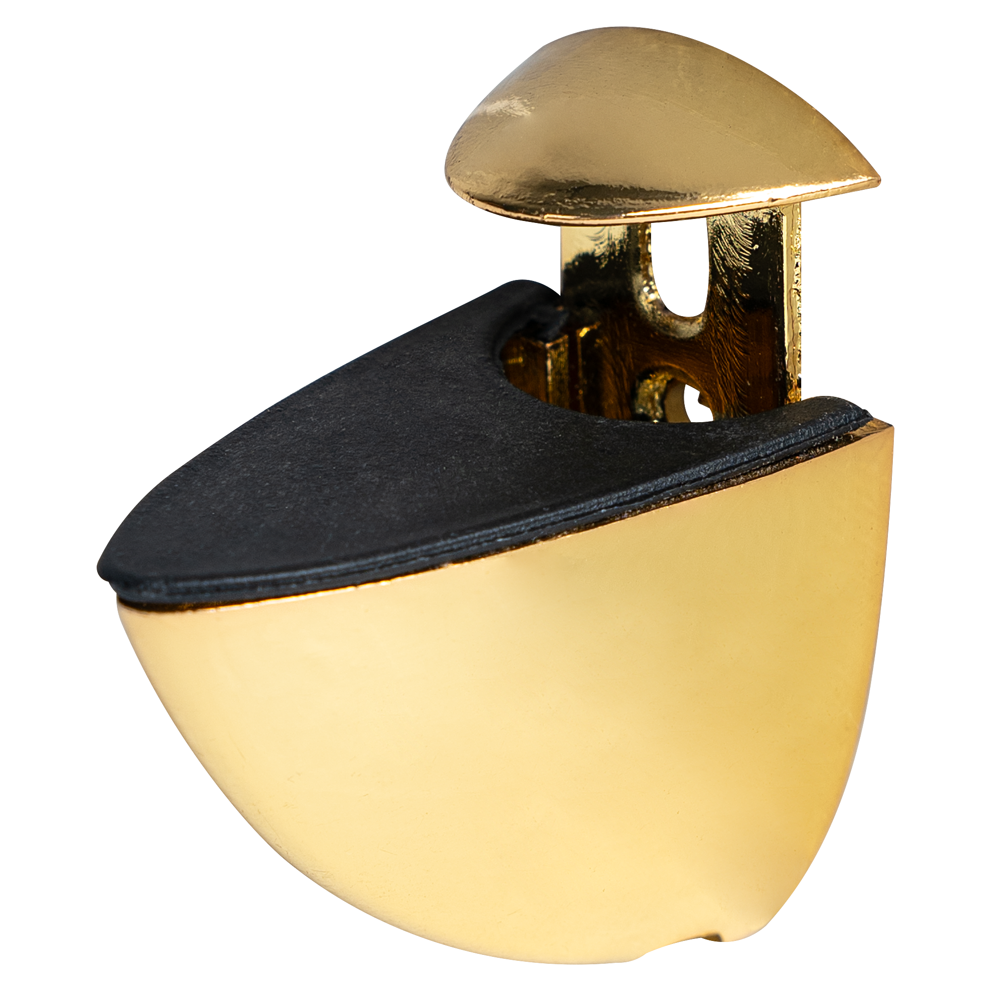 Полкодержатель Пеликан 40x22x40 мм ЦАМ цвет золото