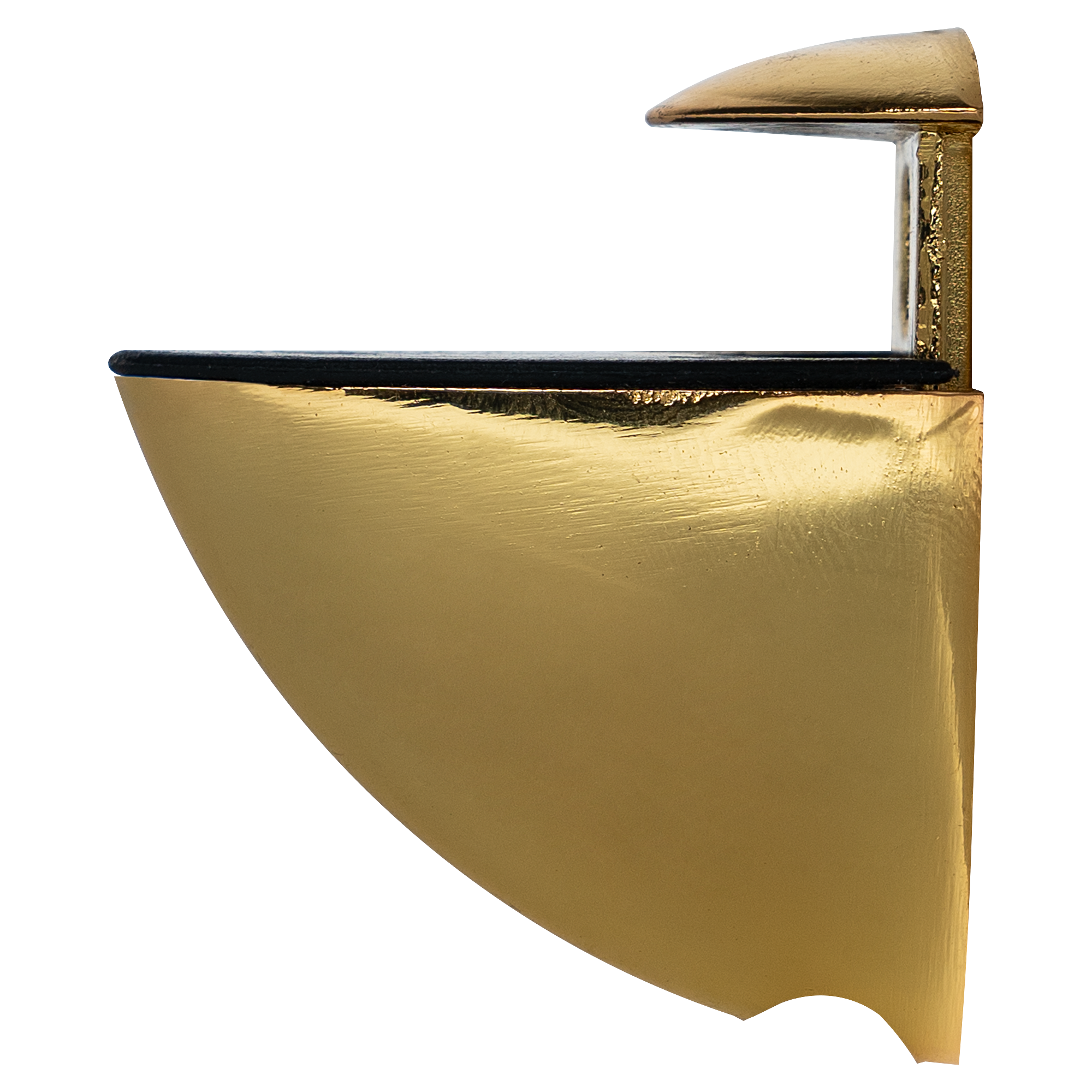 Полкодержатель Пеликан 40x22x40 мм ЦАМ цвет золото - 1