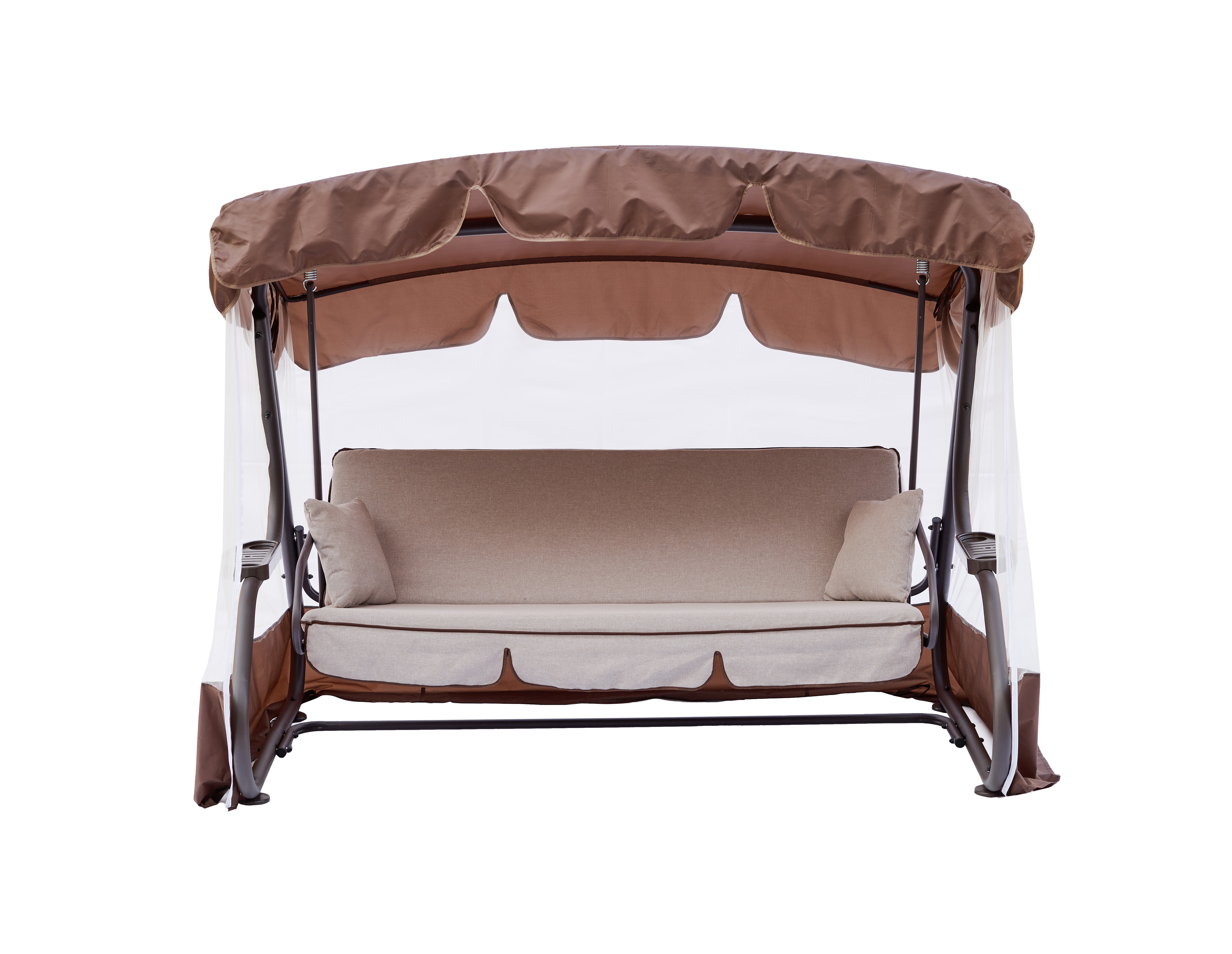 Изображение товара Качели садовые BEGINIA Aniva 3-х местные до 250 кг цвет коричневый