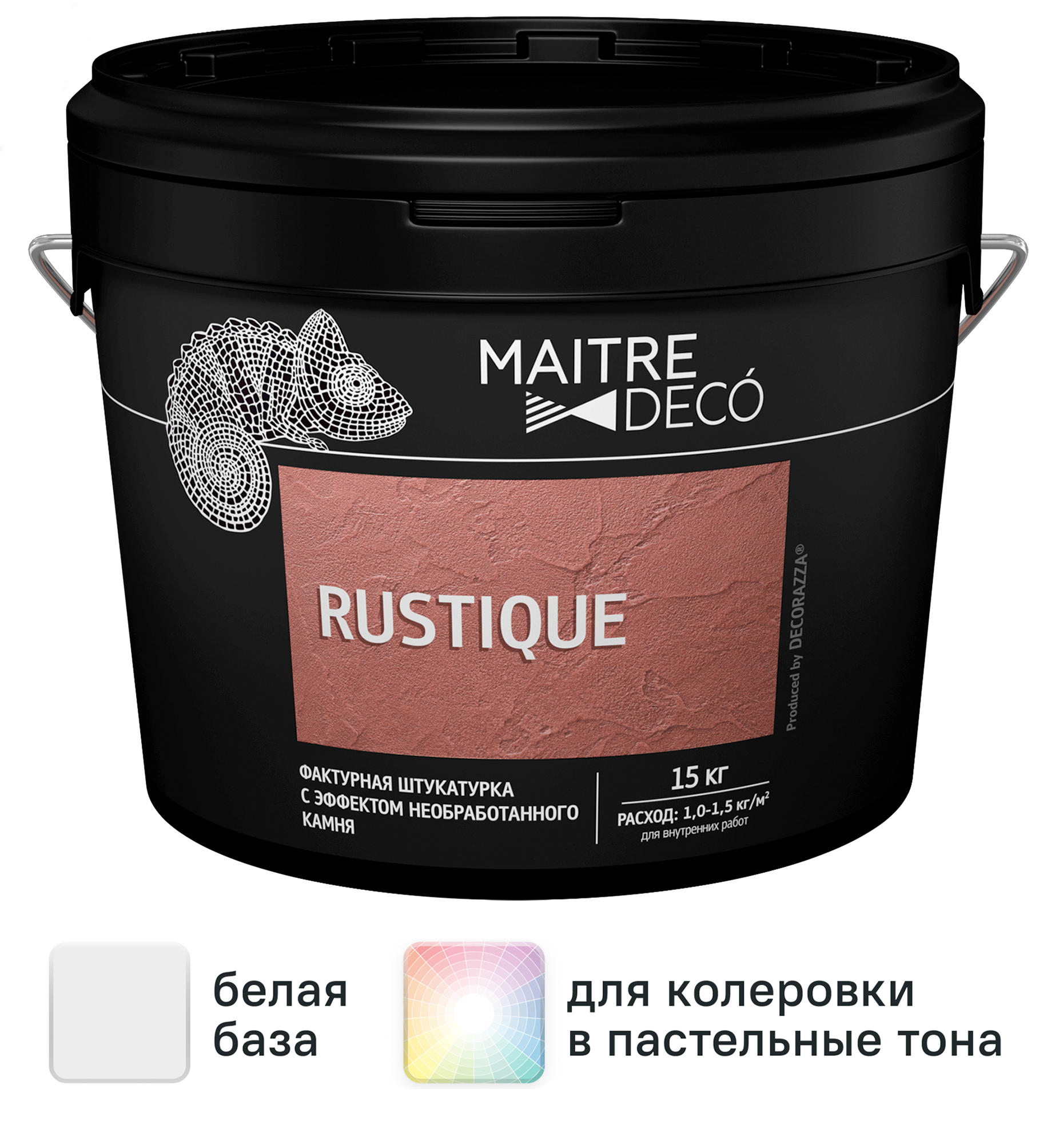 Изображение товара Фактурная штукатурка Maitre Deco «Rustique» эффект необработанного камня 15 кг