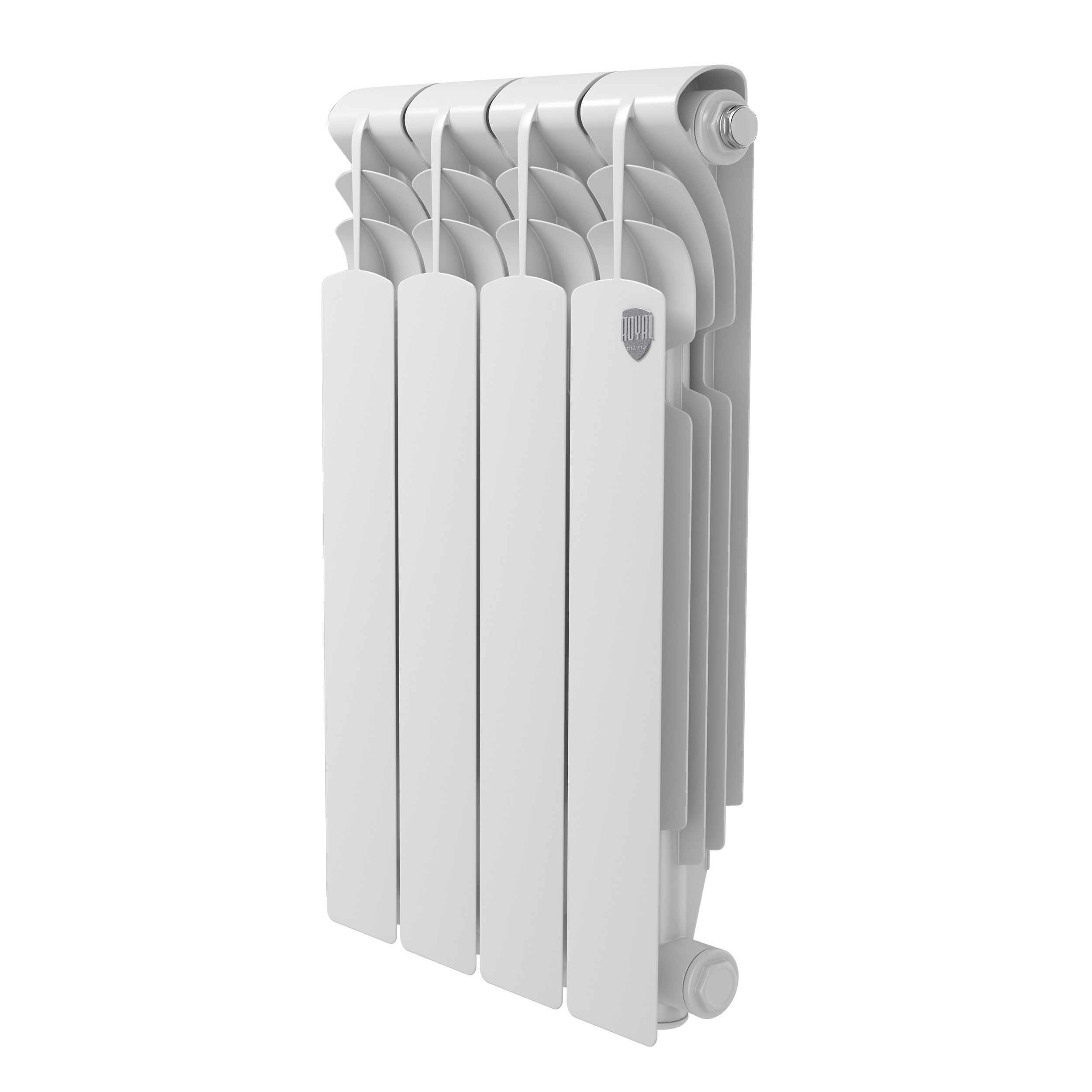 Изображение товара Алюминиевый секционный радиатор Royal thermo Revolution A 500 4 секции белый