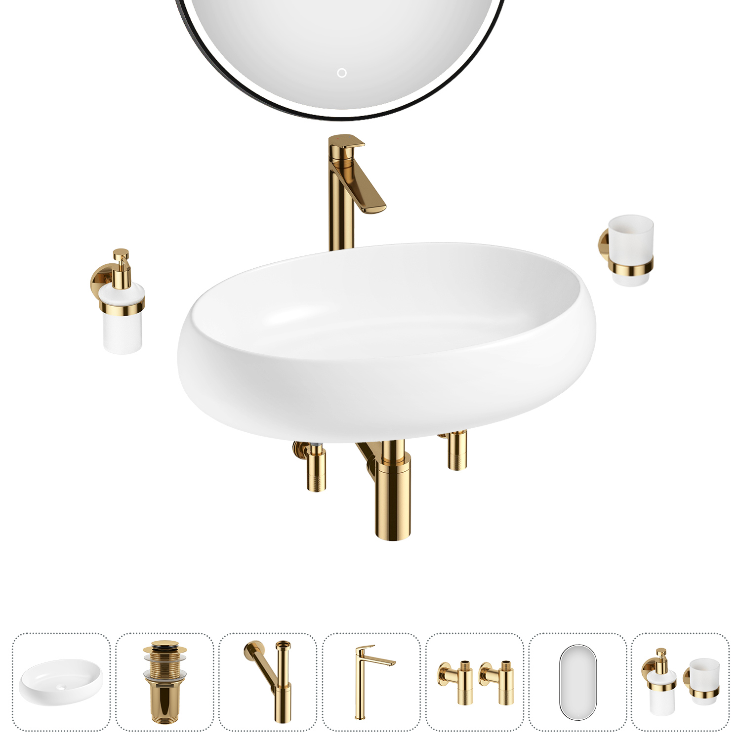 Изображение товара Раковина Lavinia boho bathroom sink 20219271R 60 см с комплектом