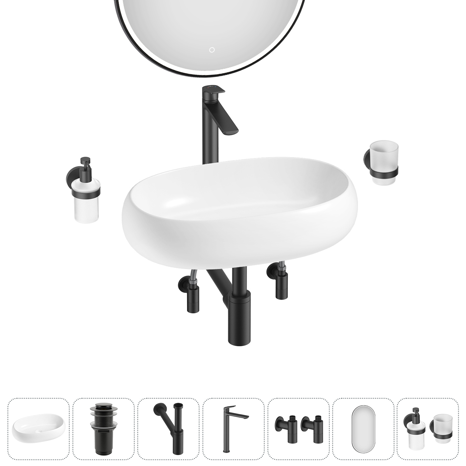 Изображение товара Раковина Lavinia Boho 20219262R 56см с аксессуарами