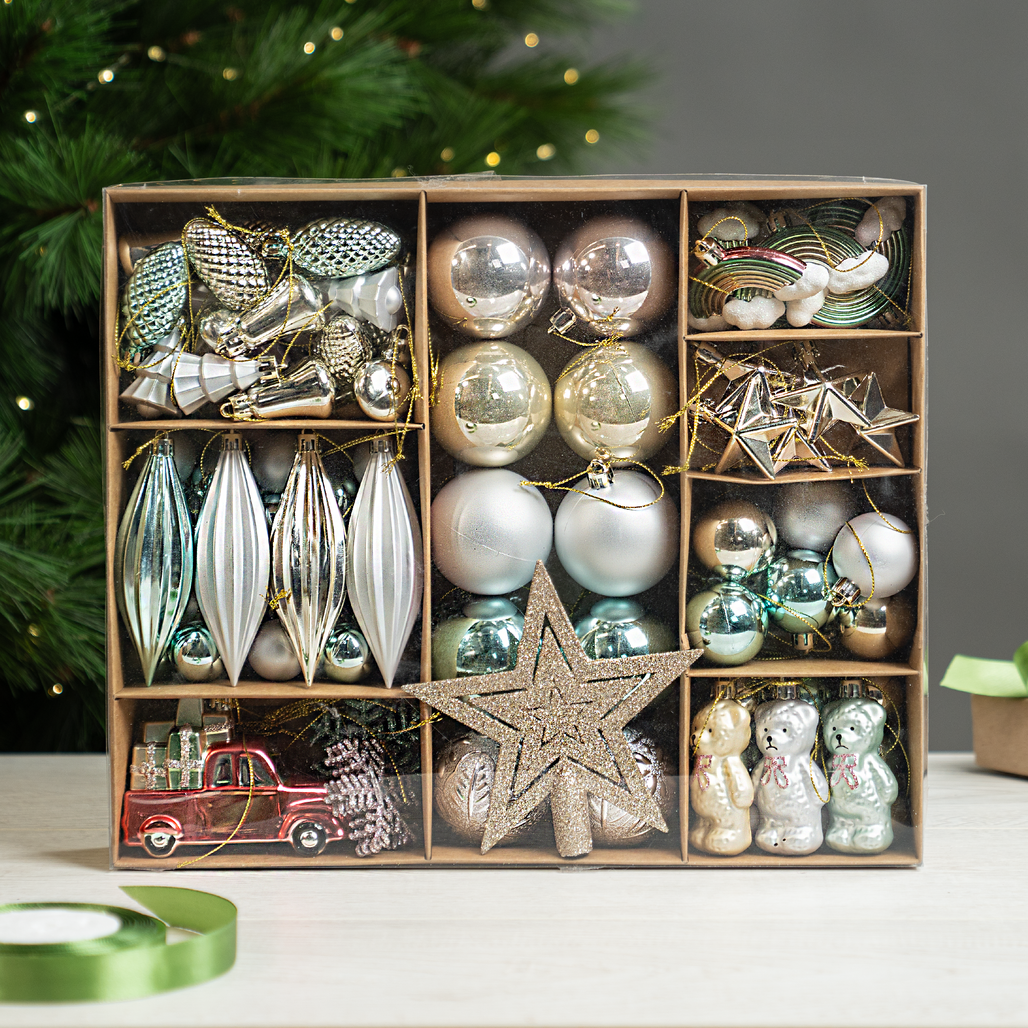 Изображение товара Елочные украшения KREAFORTA пастель 100 шт.