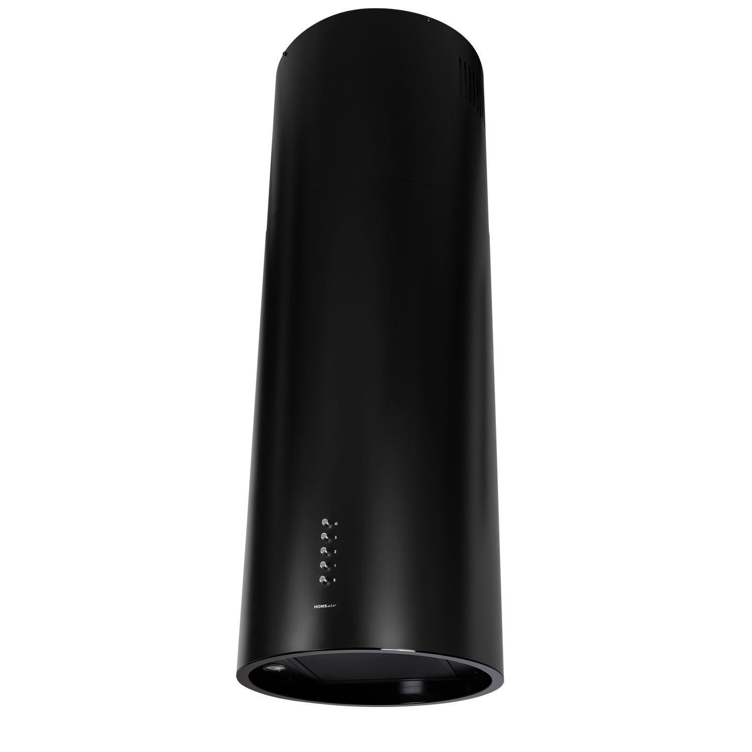 Изображение товара Цилиндрическая вытяжка HOMSAIR FLY 1000PH BLACK 37.5x110.5 см с LED подсветкой и мощностью 1000 м3/