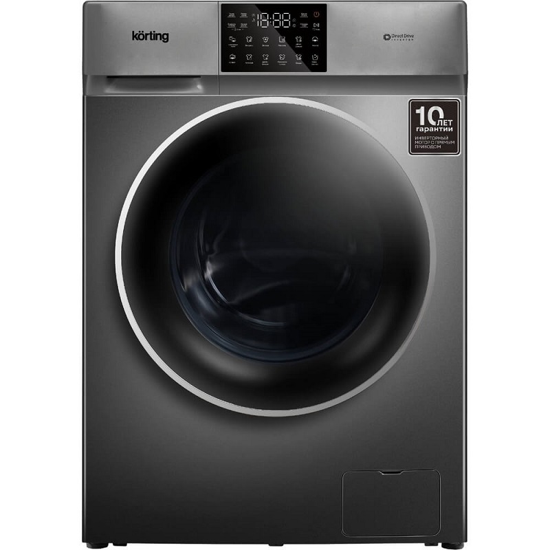 Изображение товара Стиральная машина Korting Kwm 60dv1297 gr 59.5x85x58.2 см 10 кг цвет серый Изображение товара Стиральная машина Korting Kwm 60dv1297 gr 59.5x85x58.2 см 10 кг цвет серый