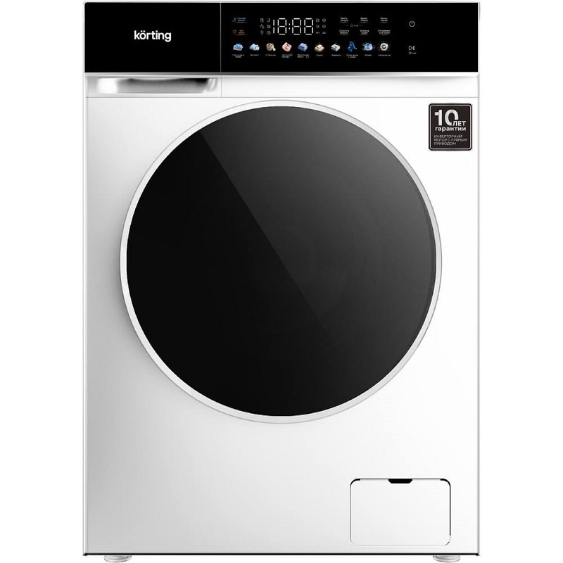 Изображение товара Стиральная машина с сушкой Korting Kwd 60ds12106 10 кг белая с функциями пар ночной режим